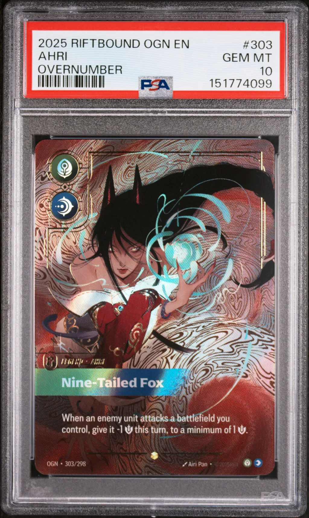 Ahri - Nine-Tailed Fox card artwork