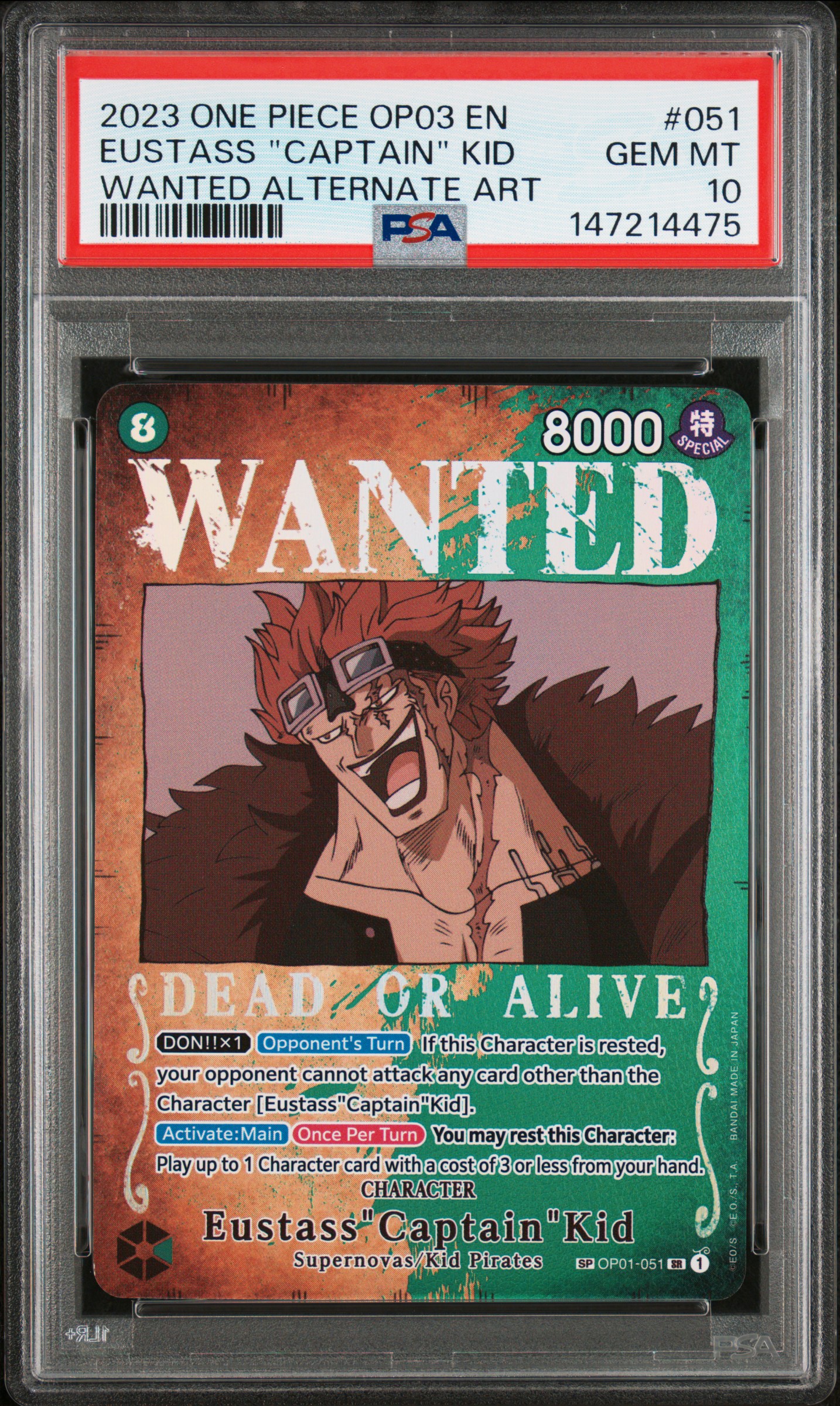Eustass "Captain" Kid card artwork