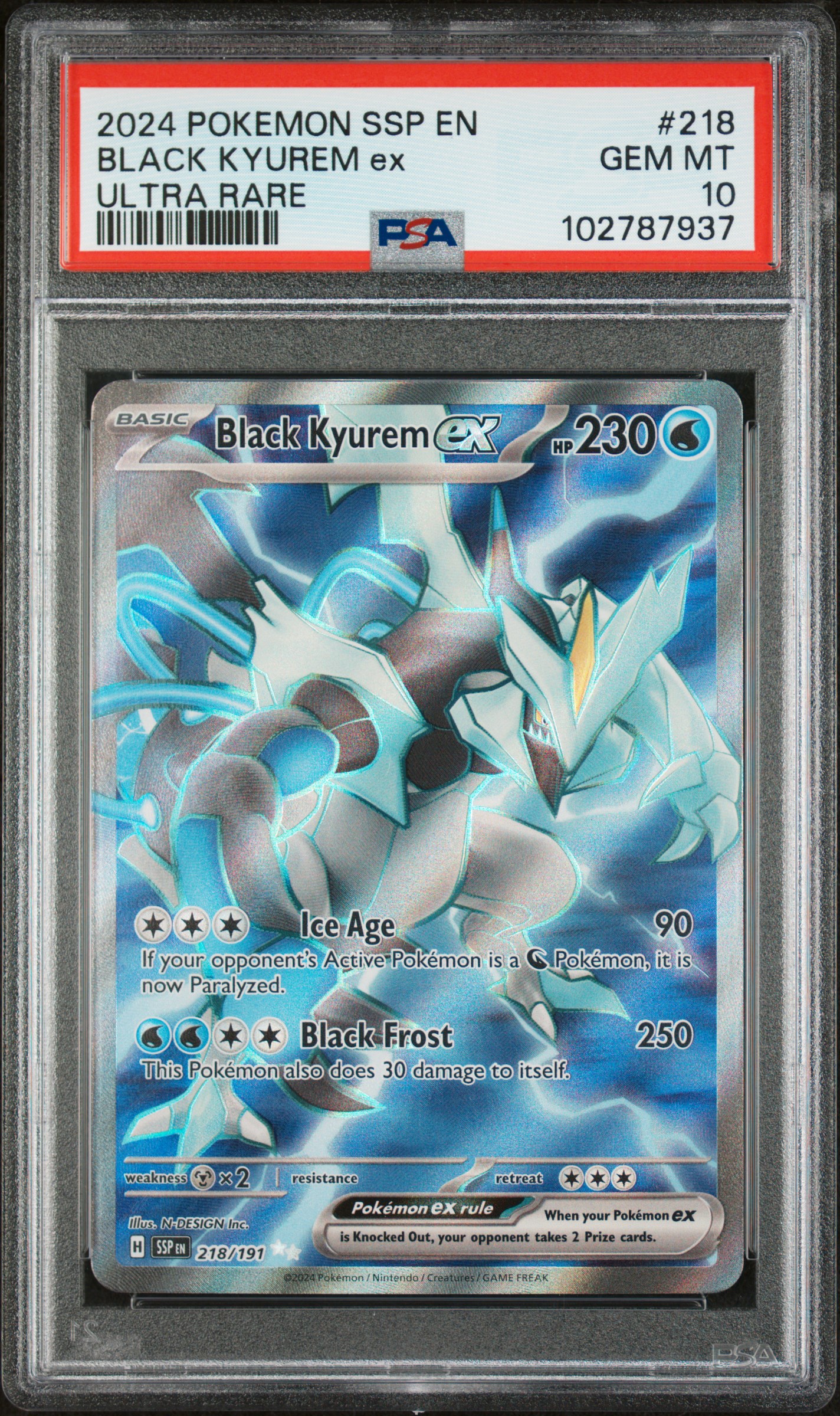 Black Kyurem EX card artwork