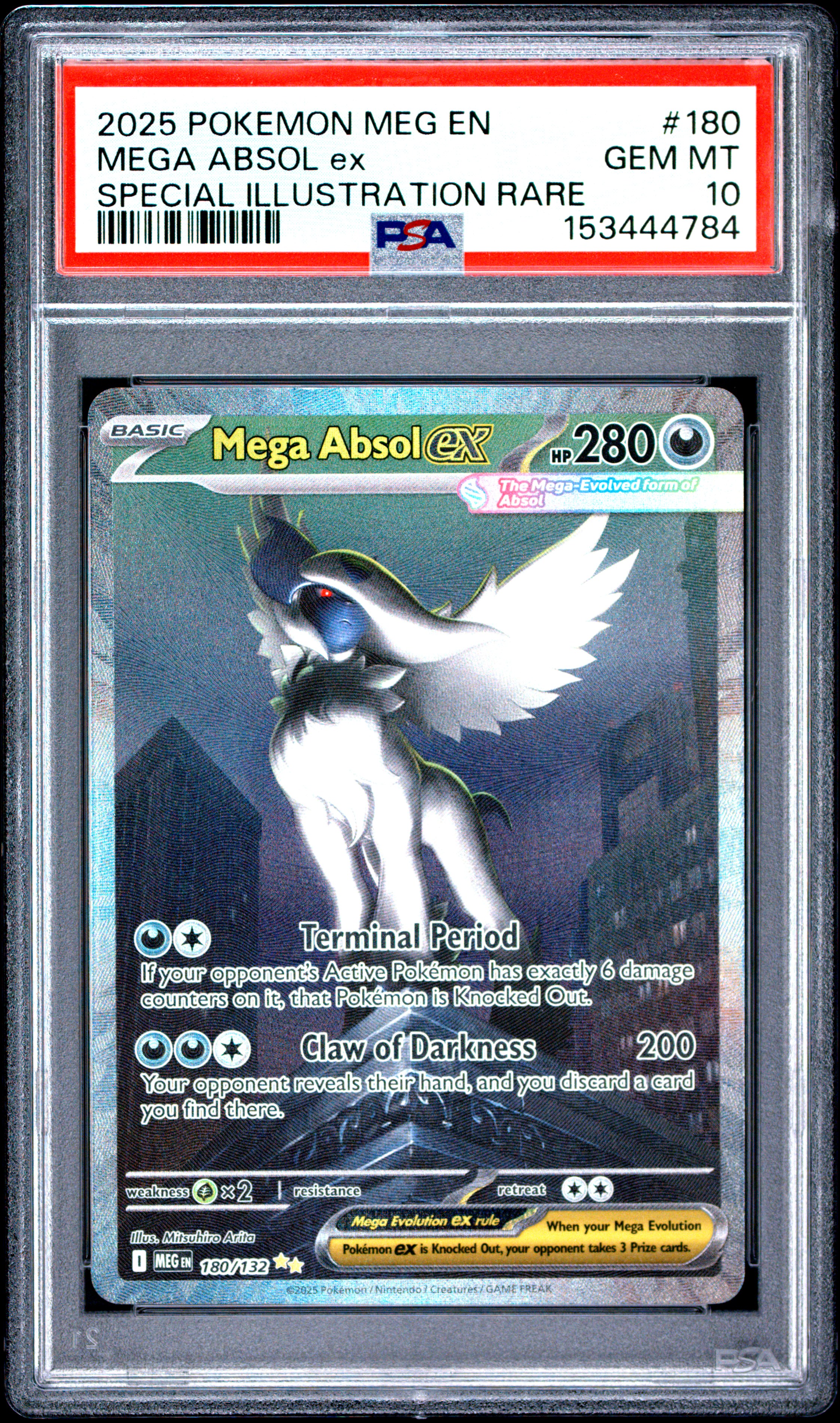 Mega Absol EX card artwork