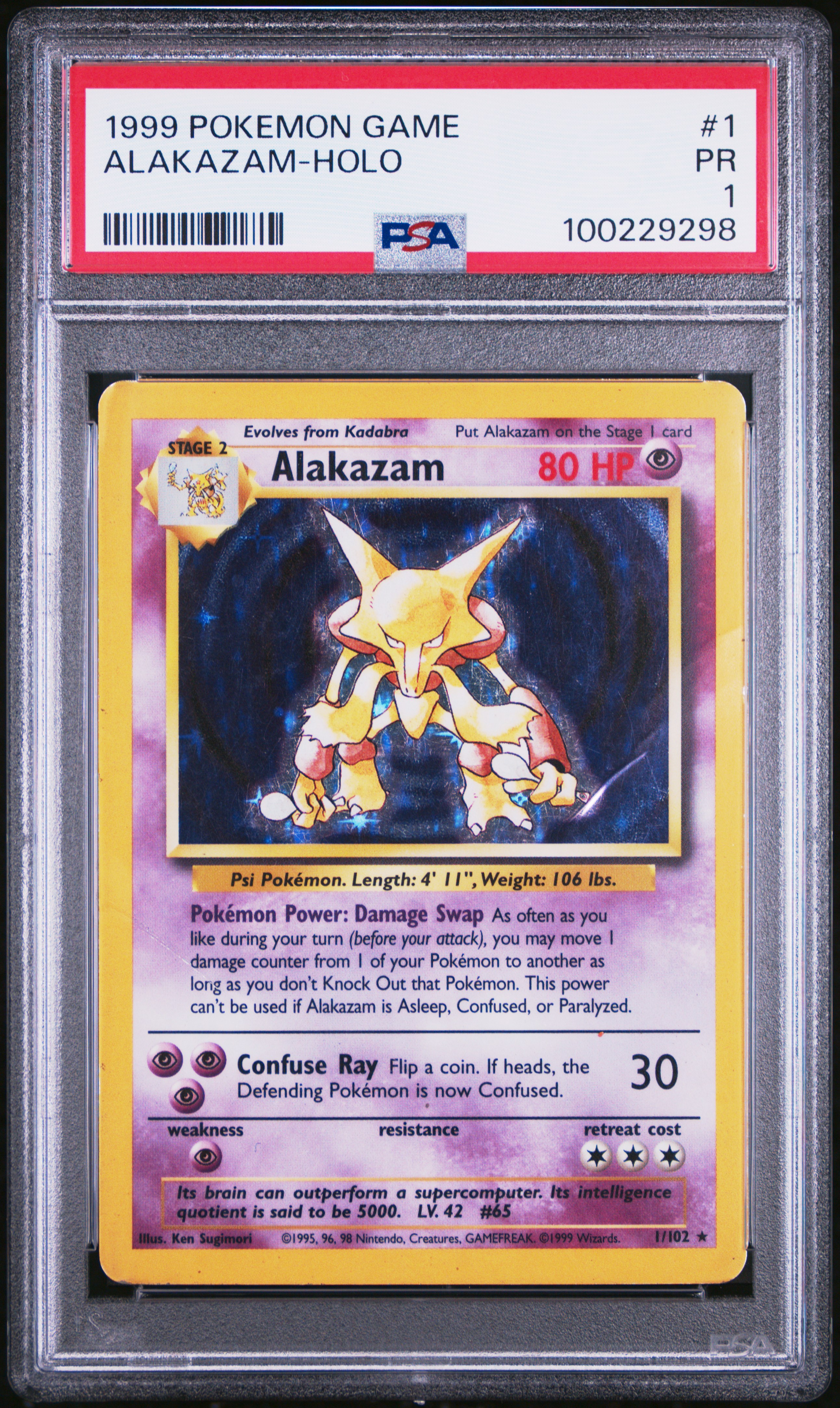 Alakazam-Holo card artwork