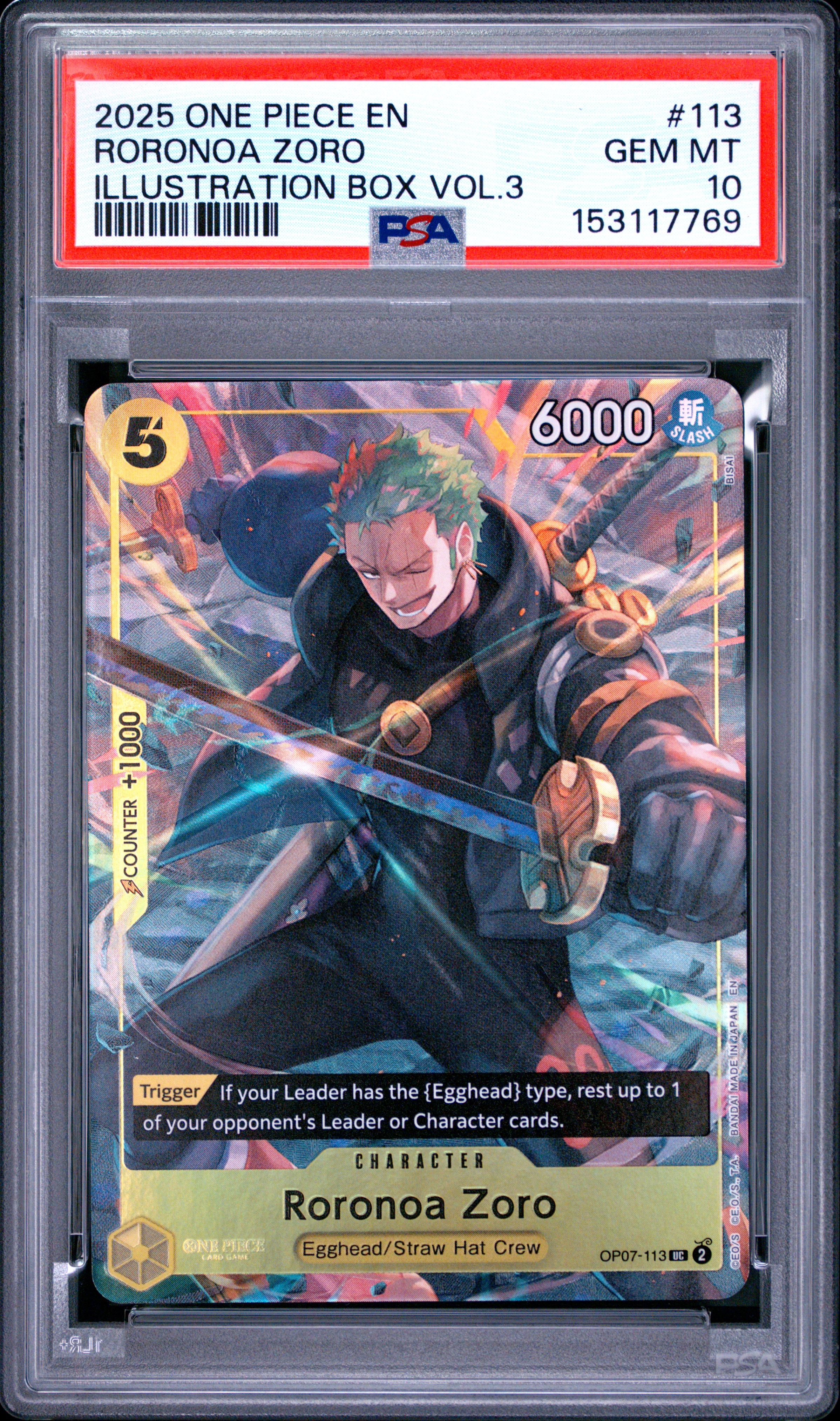 Roronoa Zoro card artwork