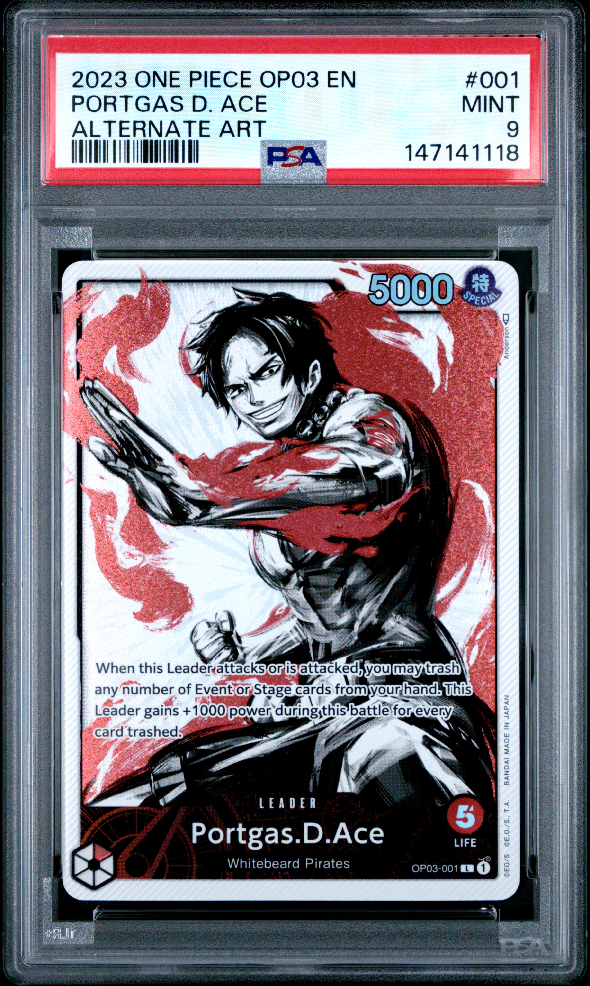 Portgas D. Ace card artwork