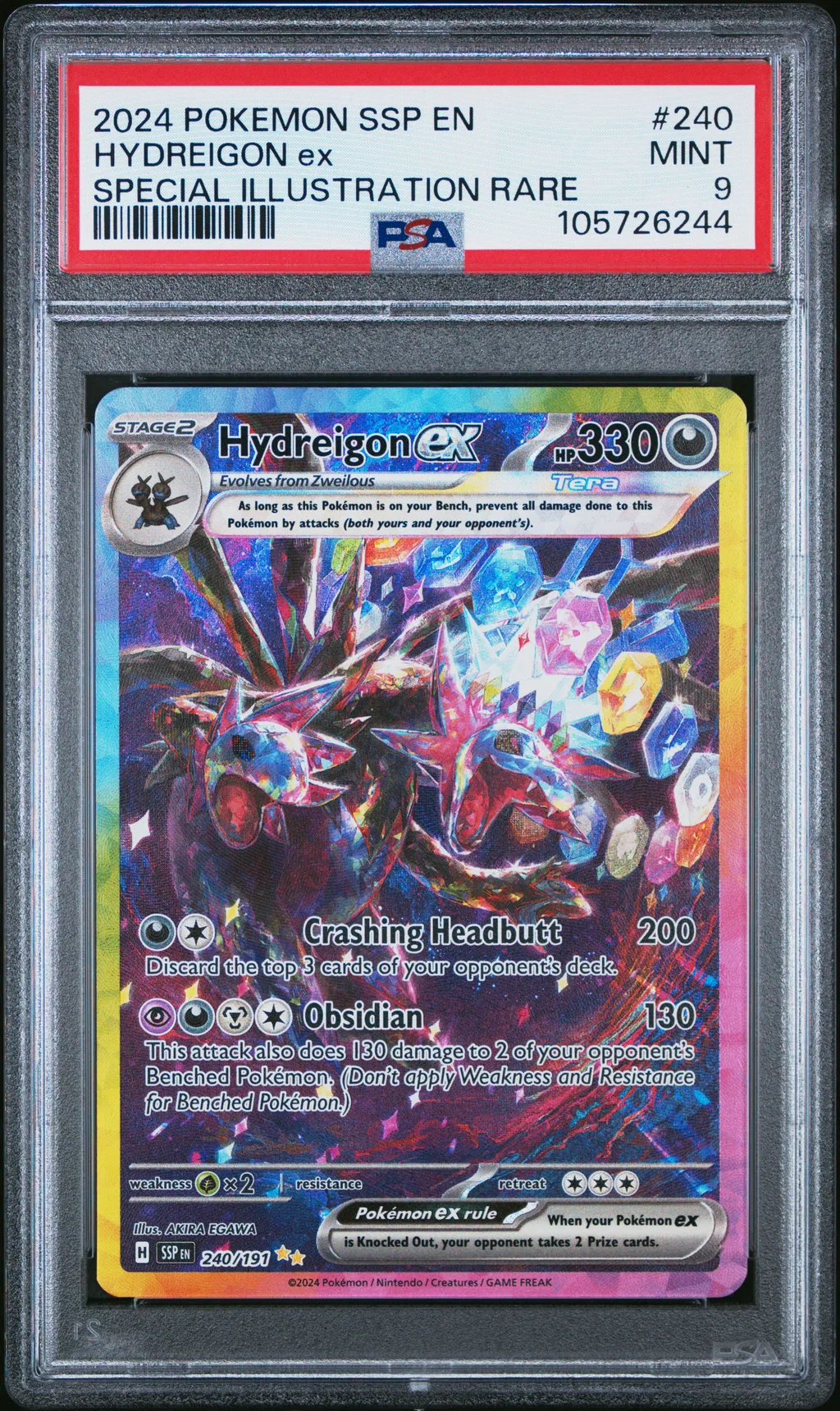 Hydreigon EX card artwork