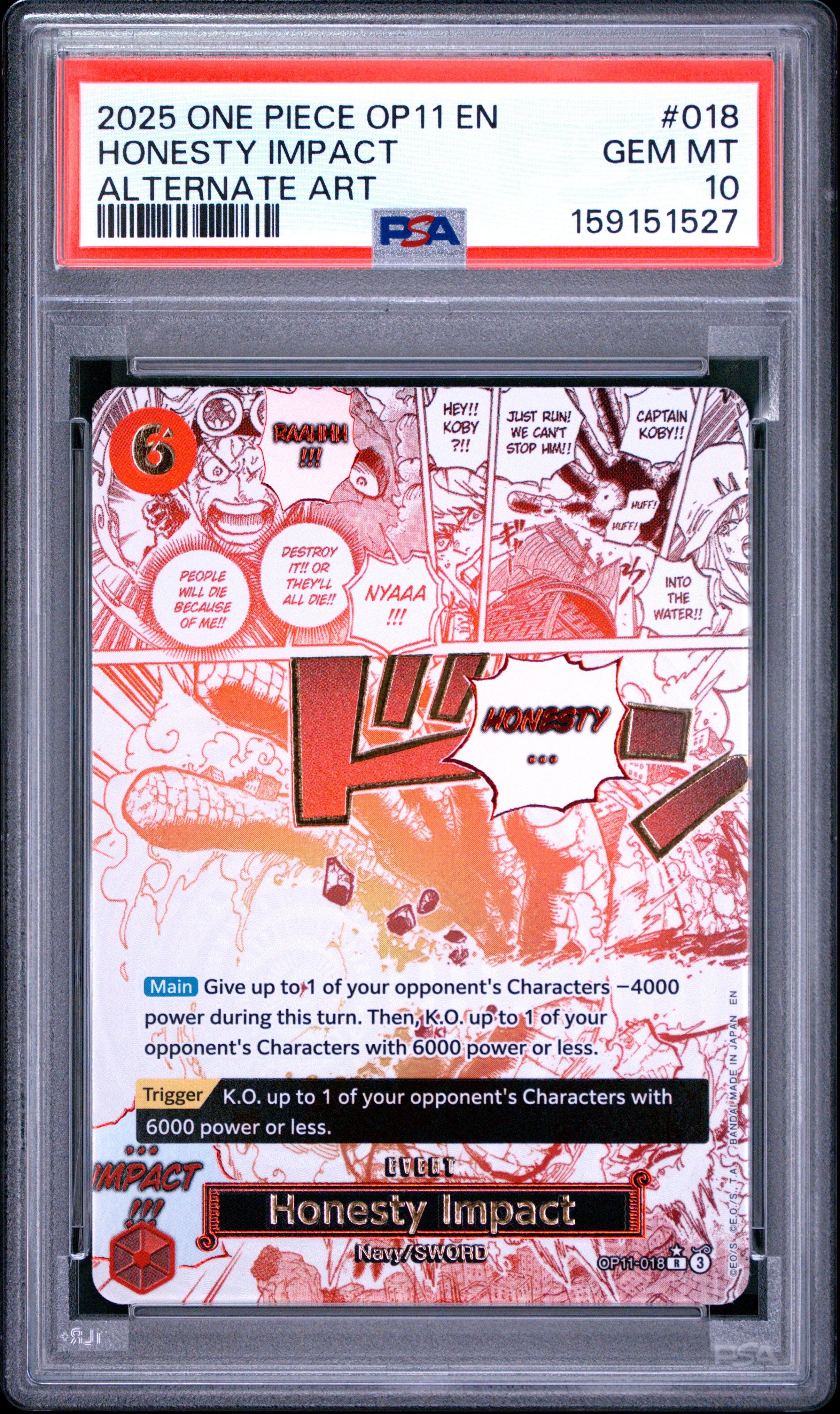 Honesty Impact card artwork