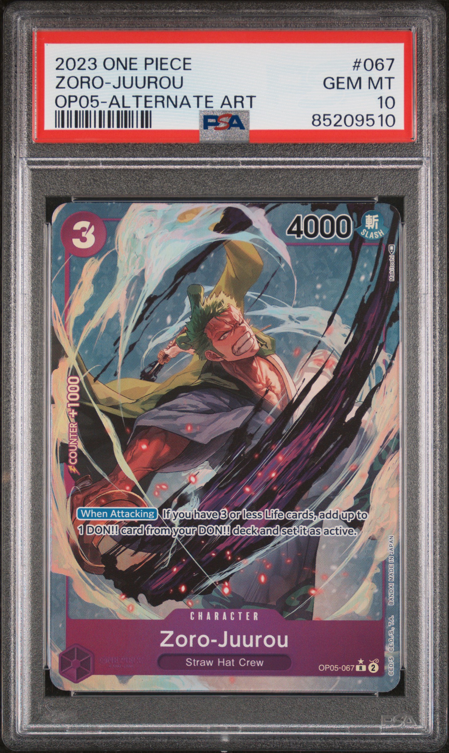 Zoro-Juurou card artwork