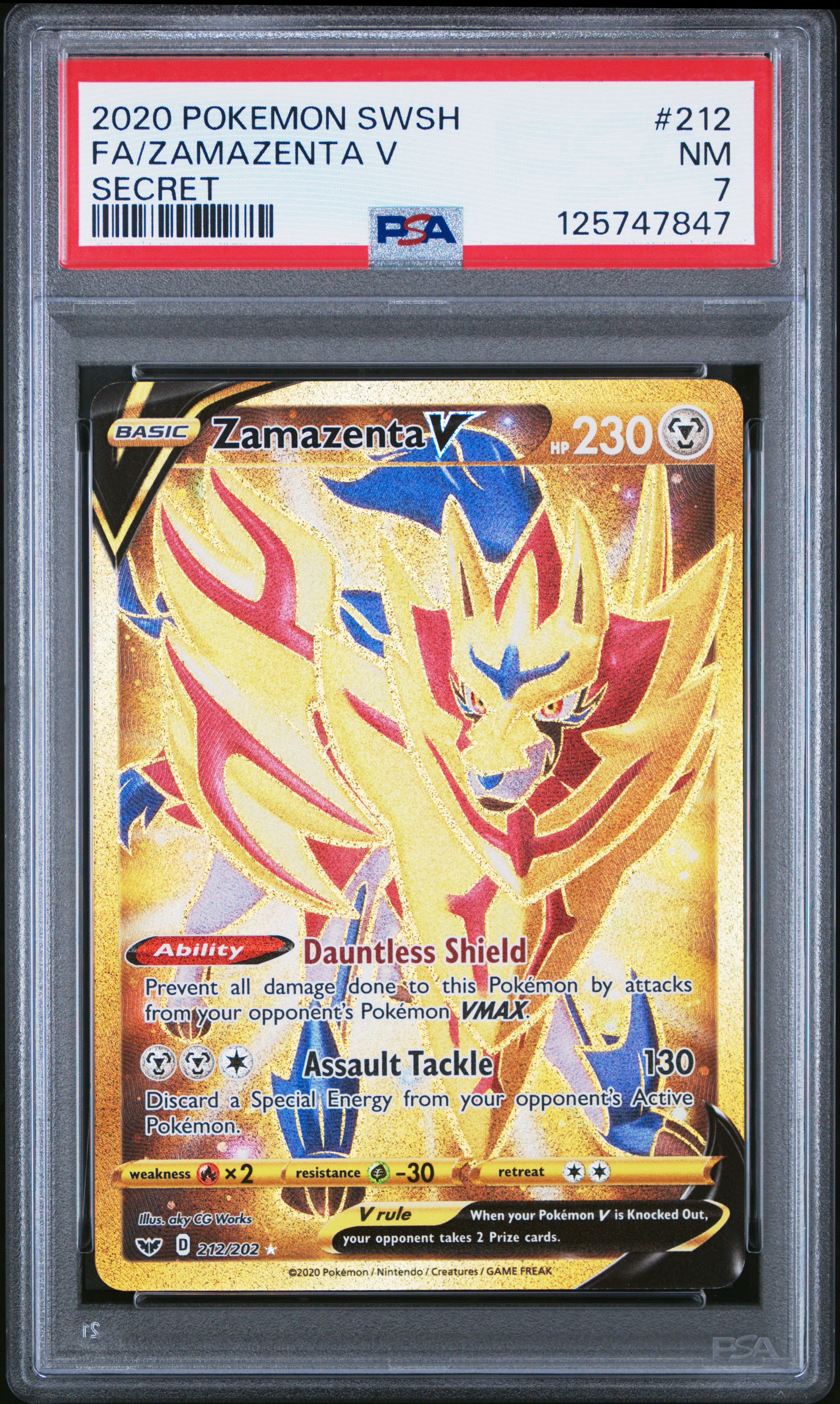 Full Art/Zamazenta V card artwork
