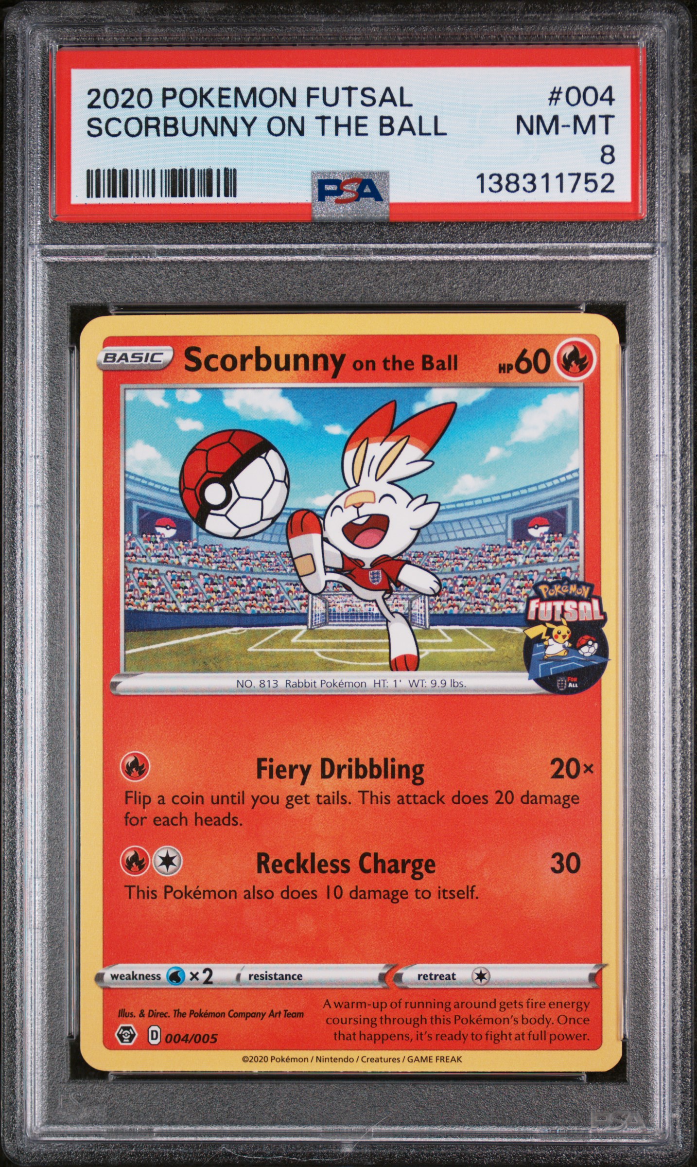 Scorbunny on the Ball card artwork