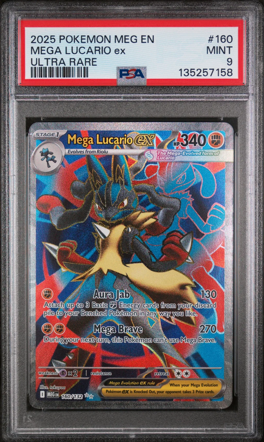 Mega Lucario EX card artwork