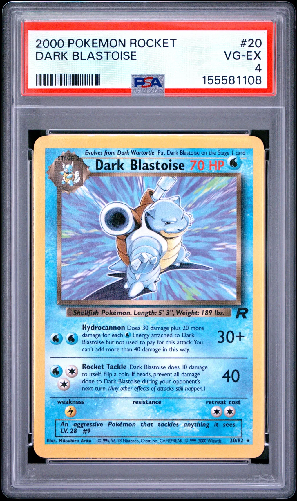 Dark Blastoise card artwork