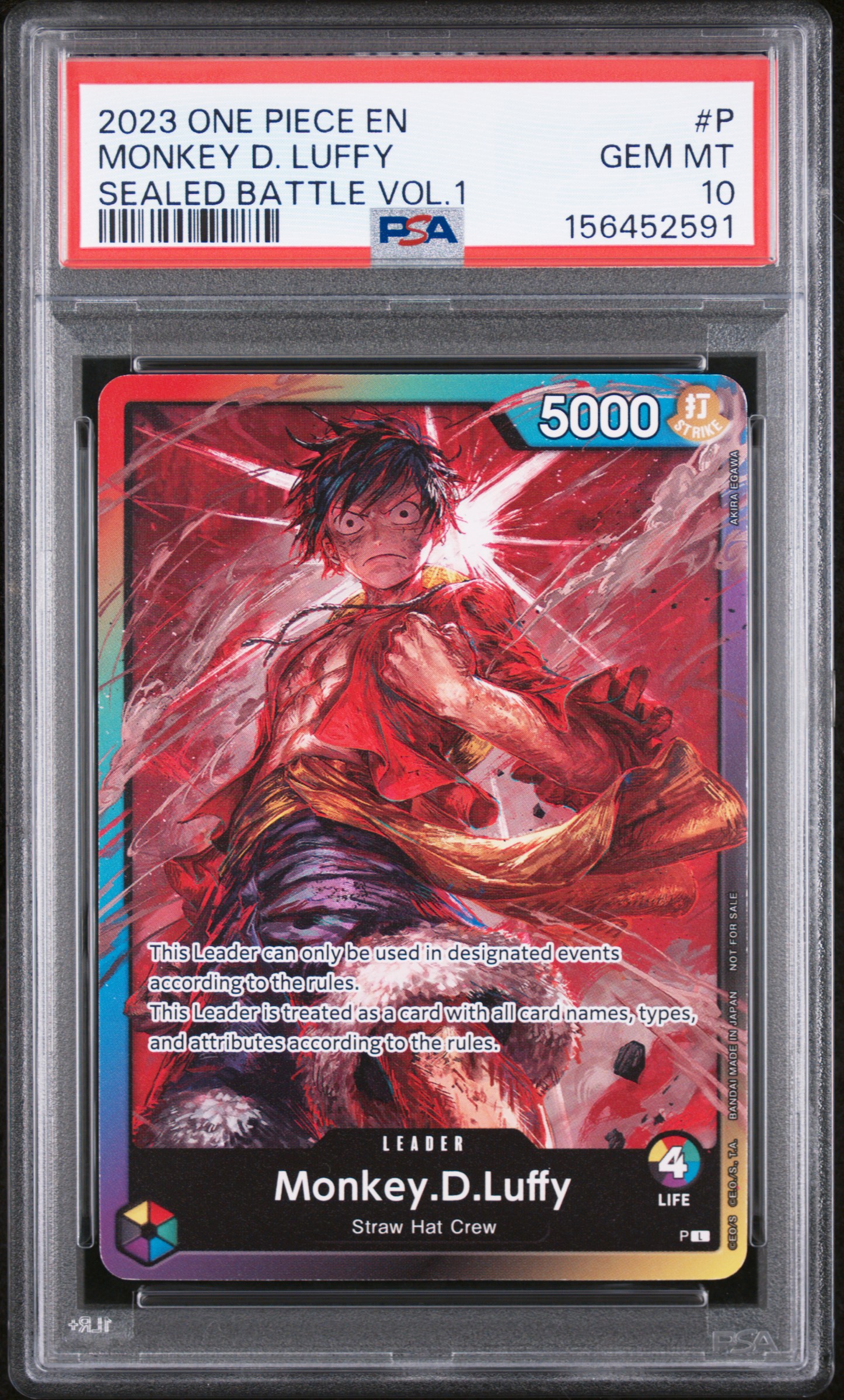 Monkey D. Luffy card artwork
