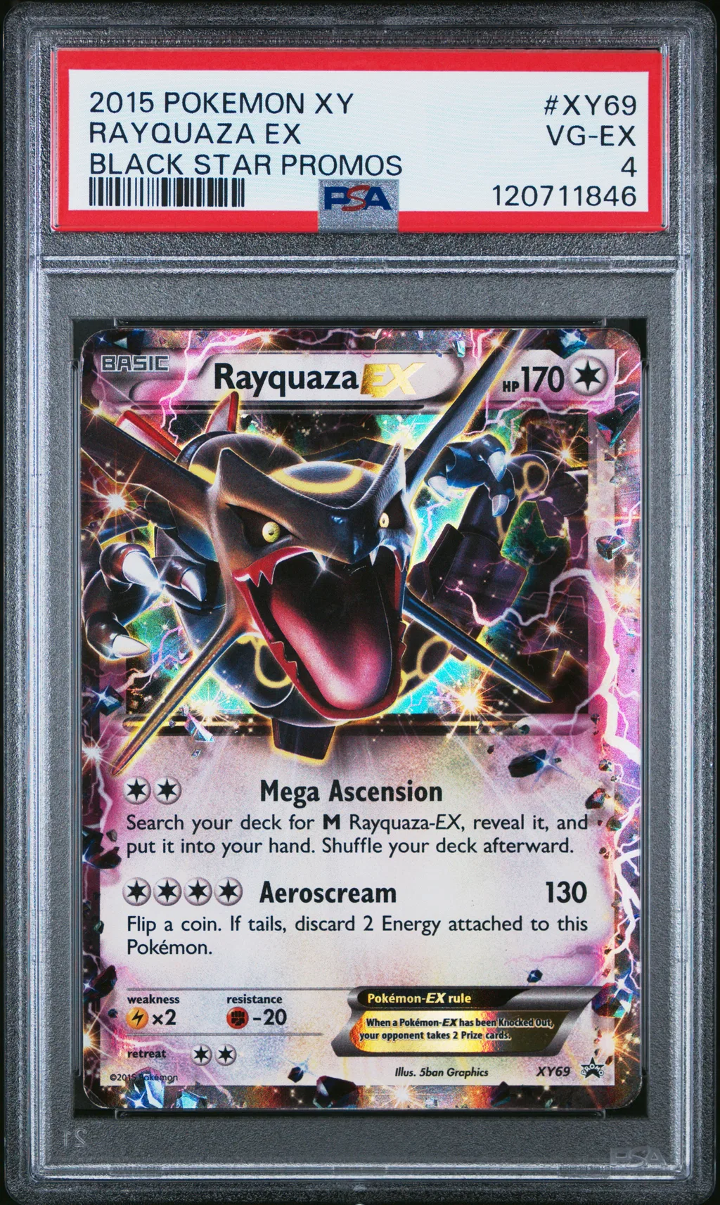 Rayquaza EX card artwork