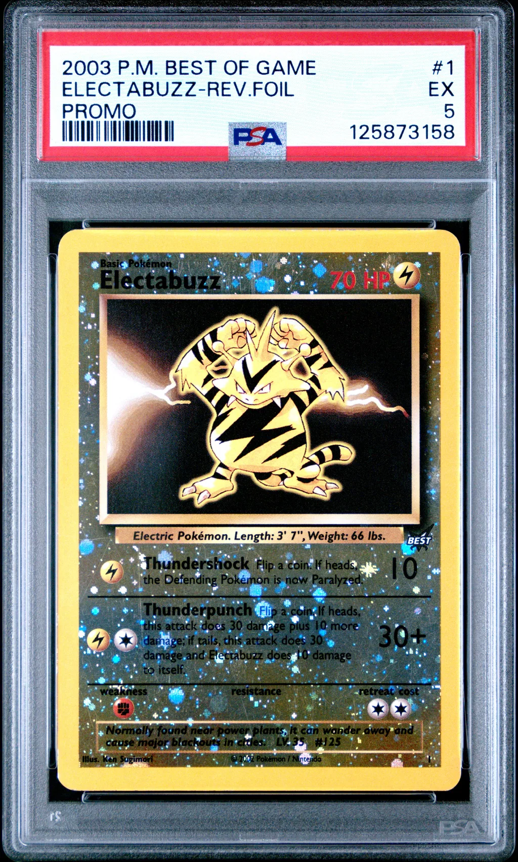 Electabuzz-Reverse Foil card artwork