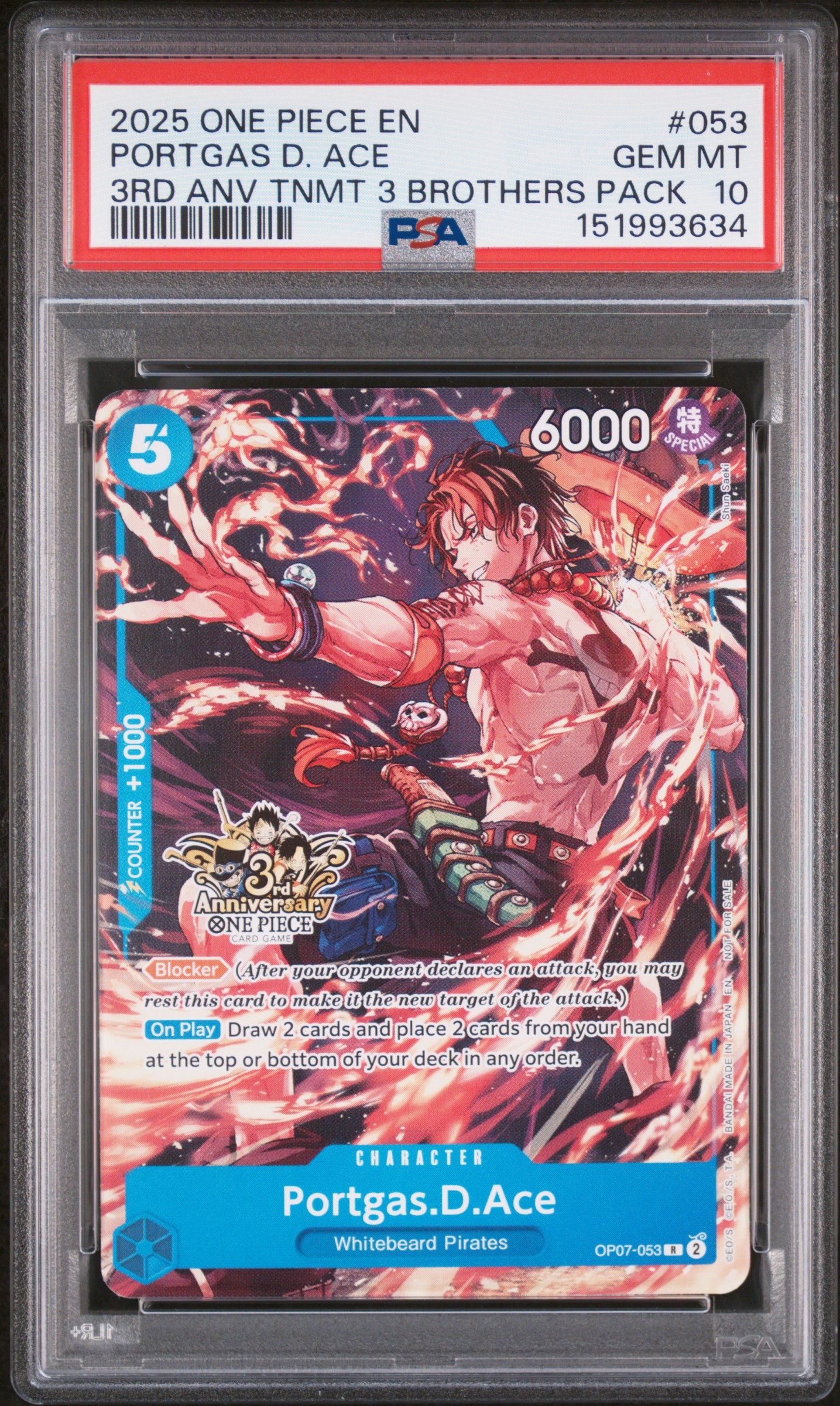 Portgas D. Ace card artwork