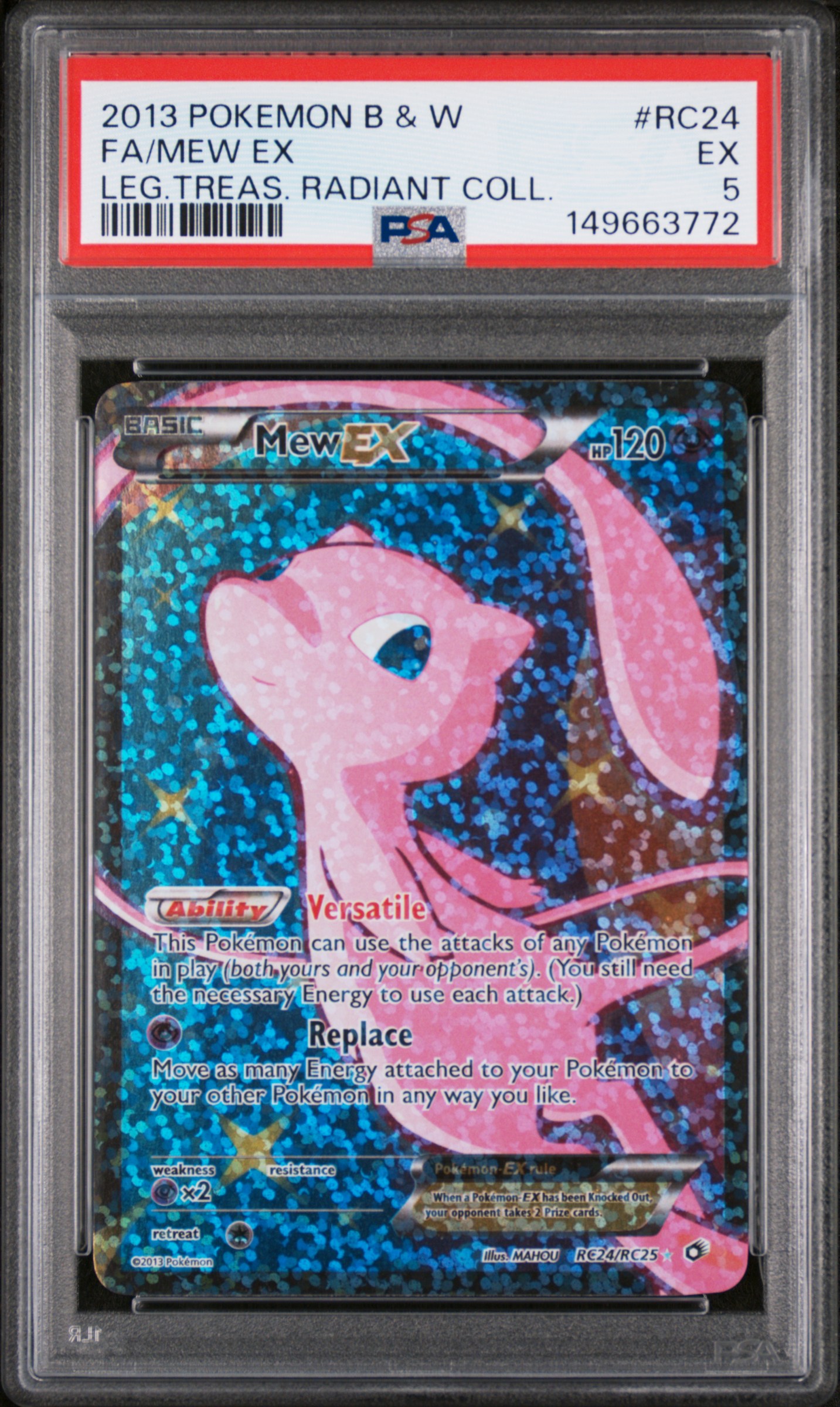 Full Art/Mew EX card artwork