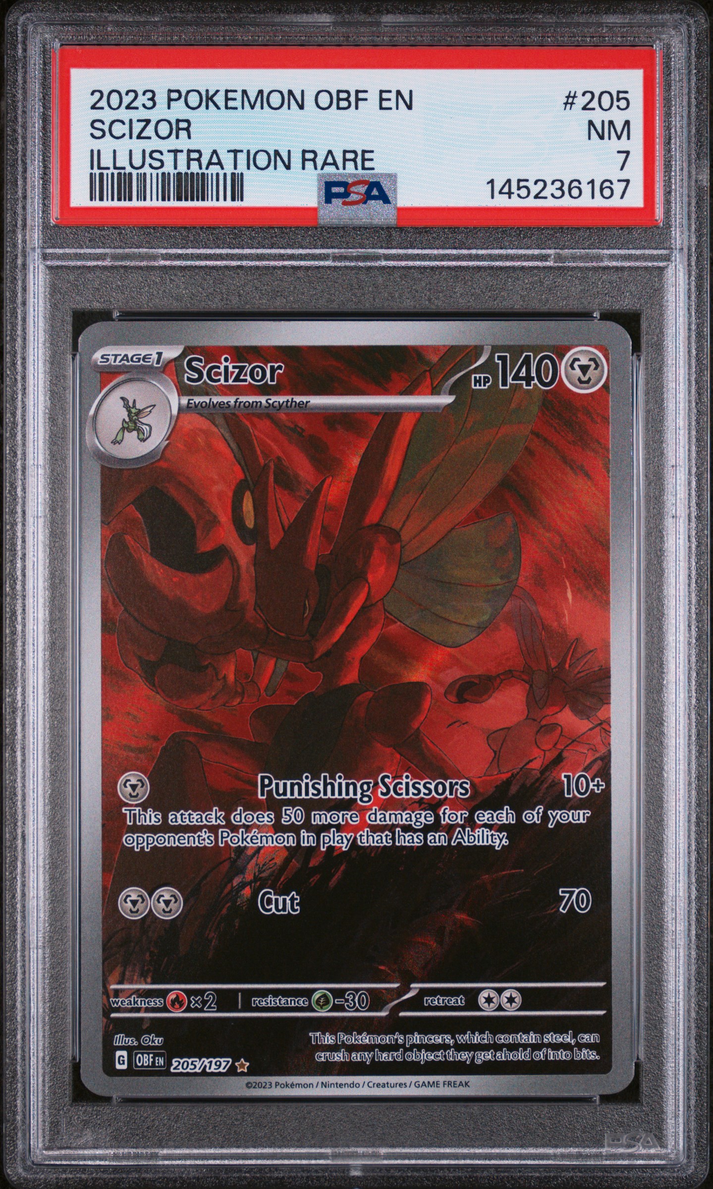 Scizor card artwork