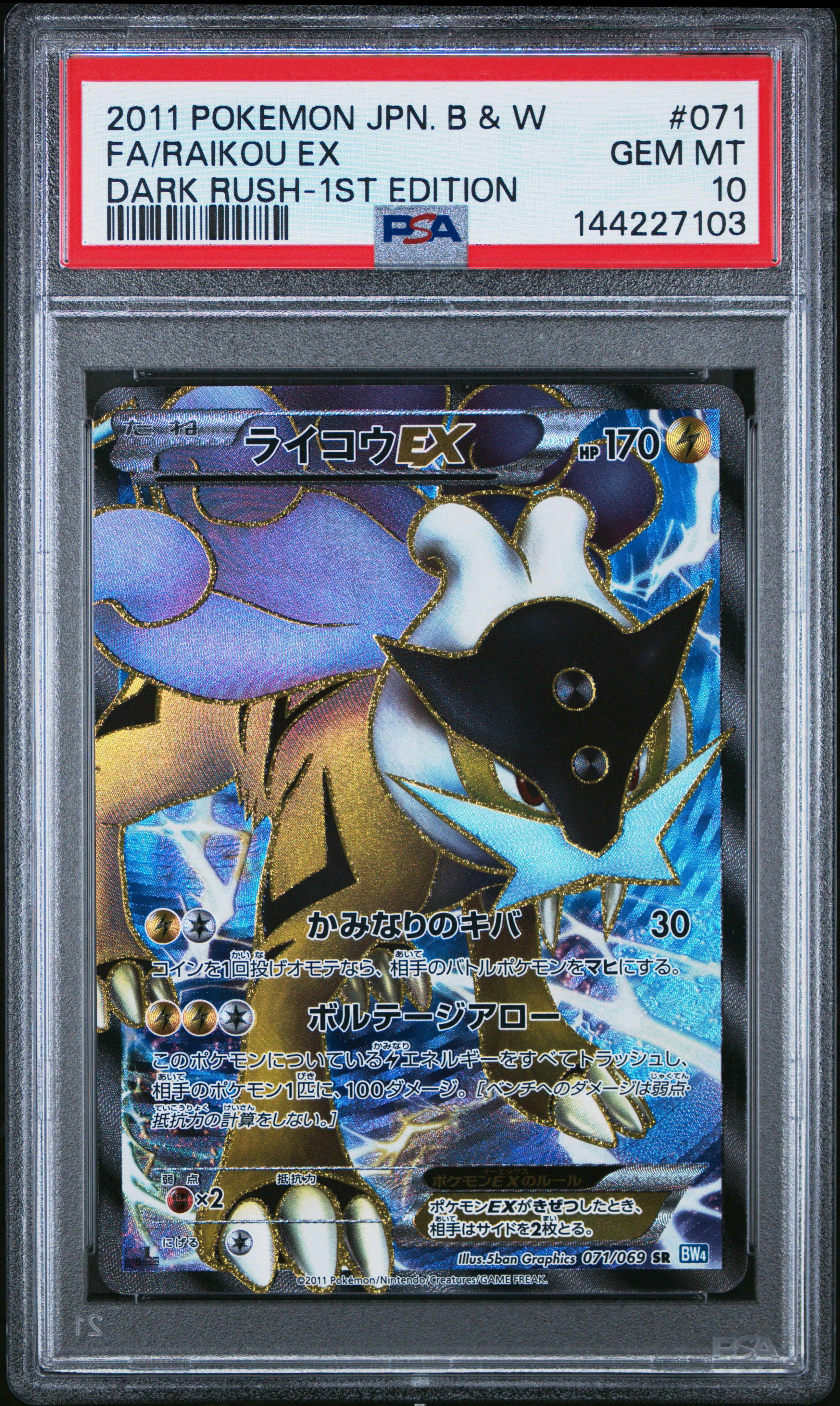 Full Art/Raikou EX card artwork