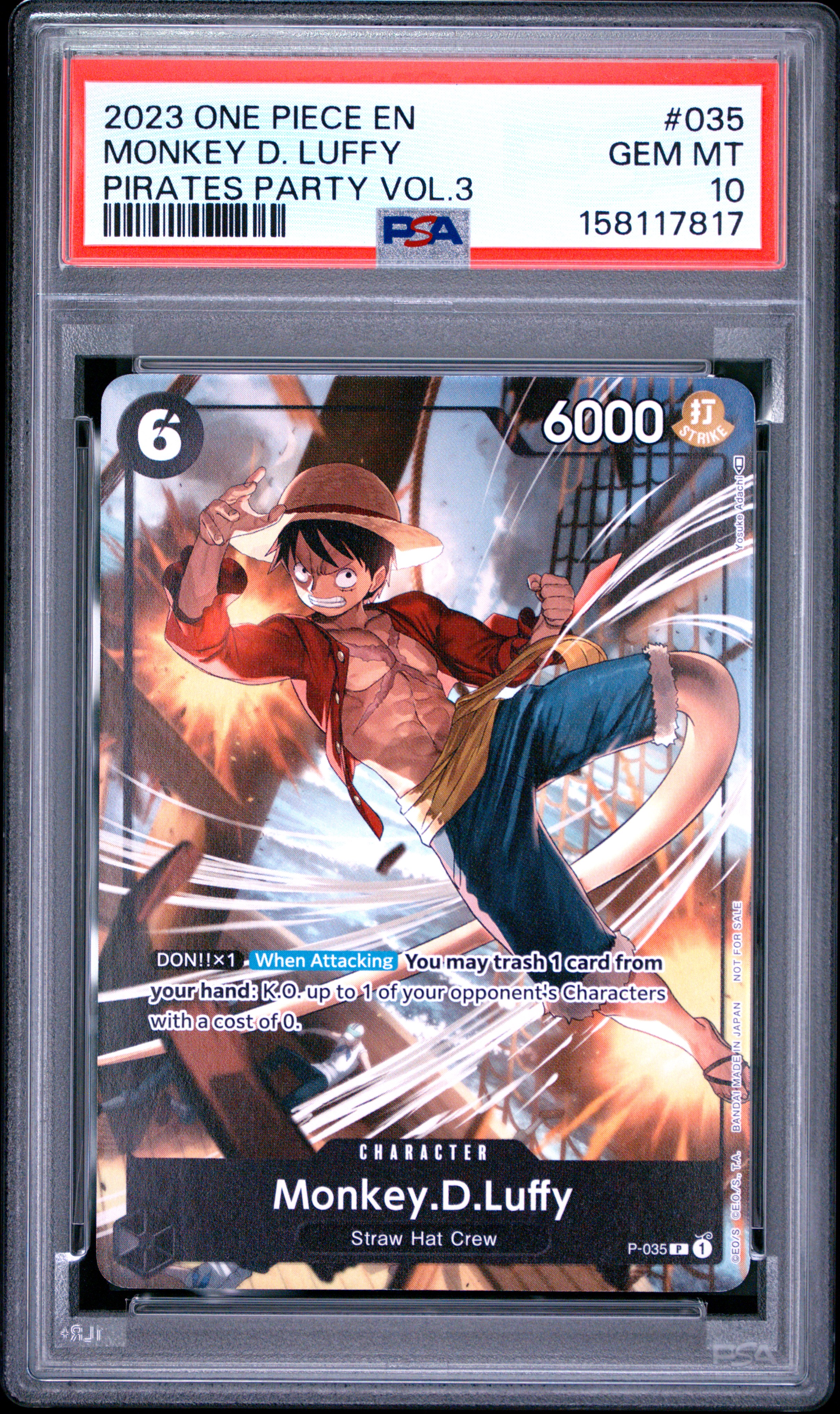 Monkey D. Luffy card artwork