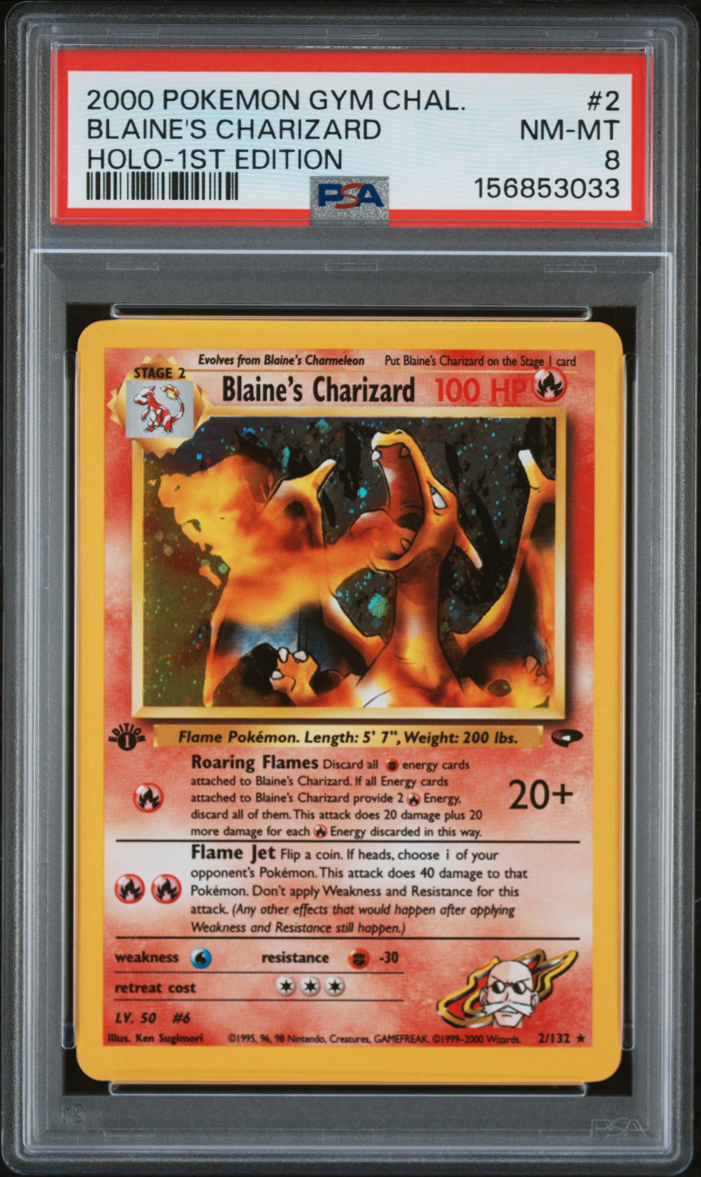 Blaine's Charizard card artwork