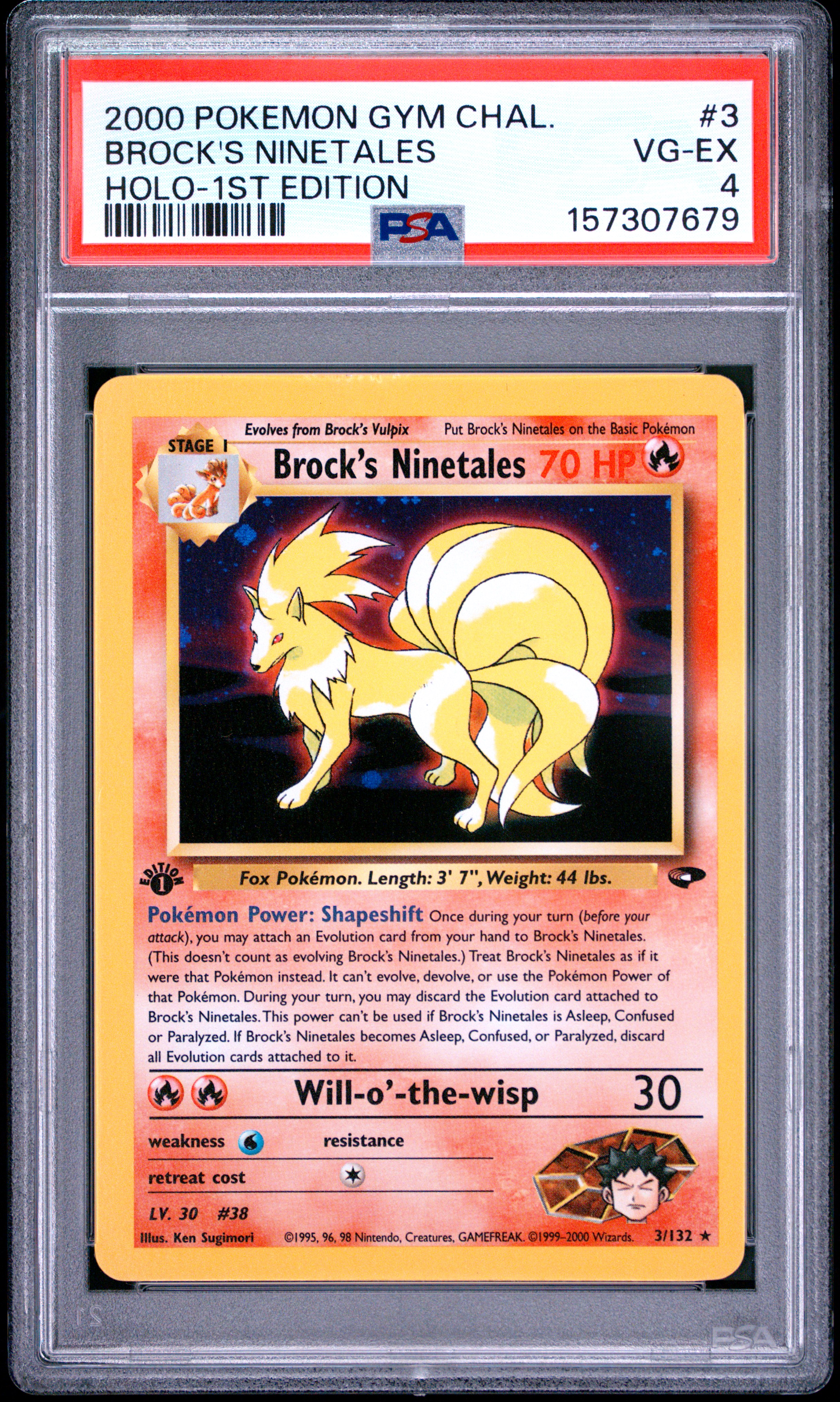 Brock's Ninetales card artwork