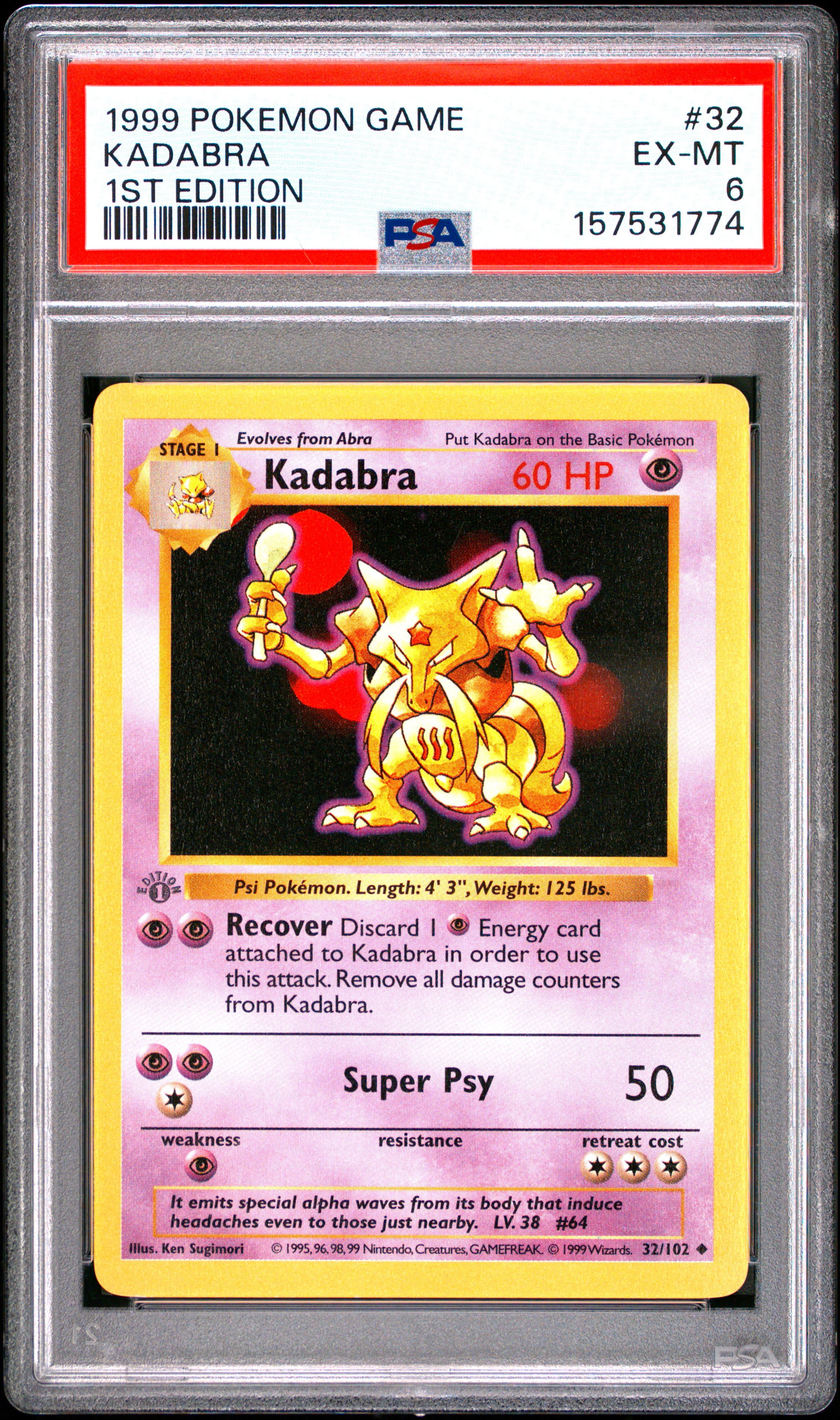 Kadabra card artwork
