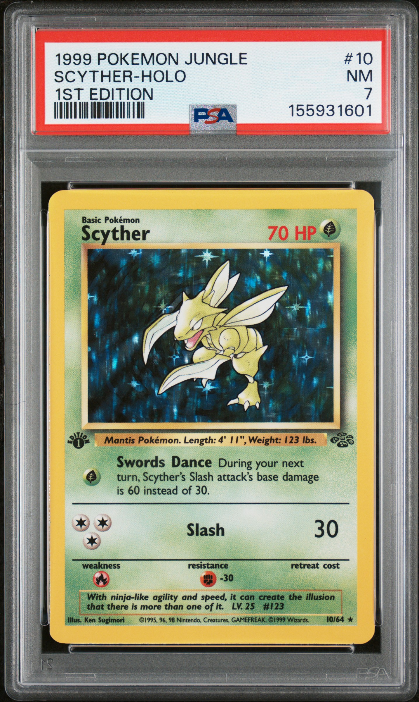 Scyther-Holo card artwork