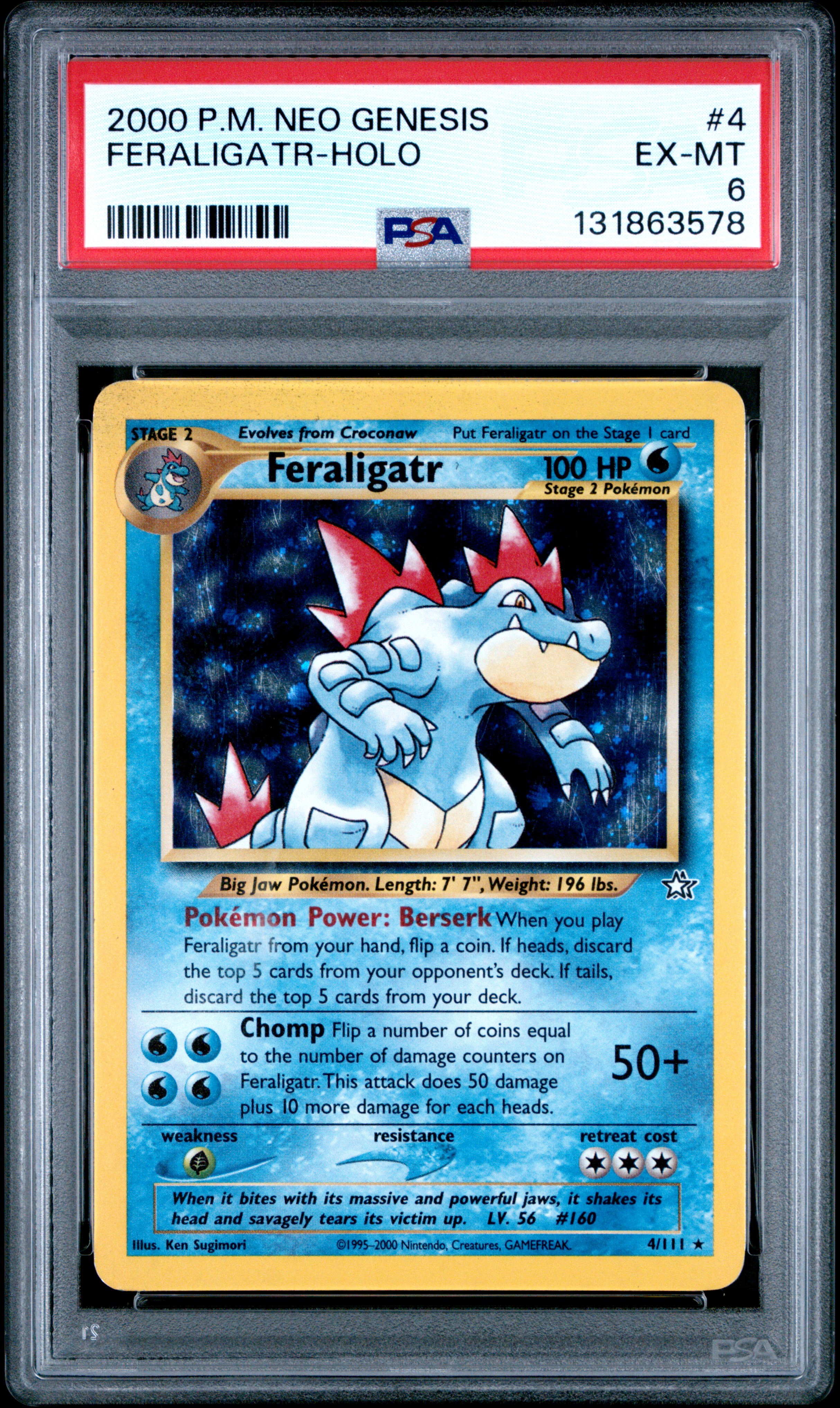 Feraligatr-Holo card artwork