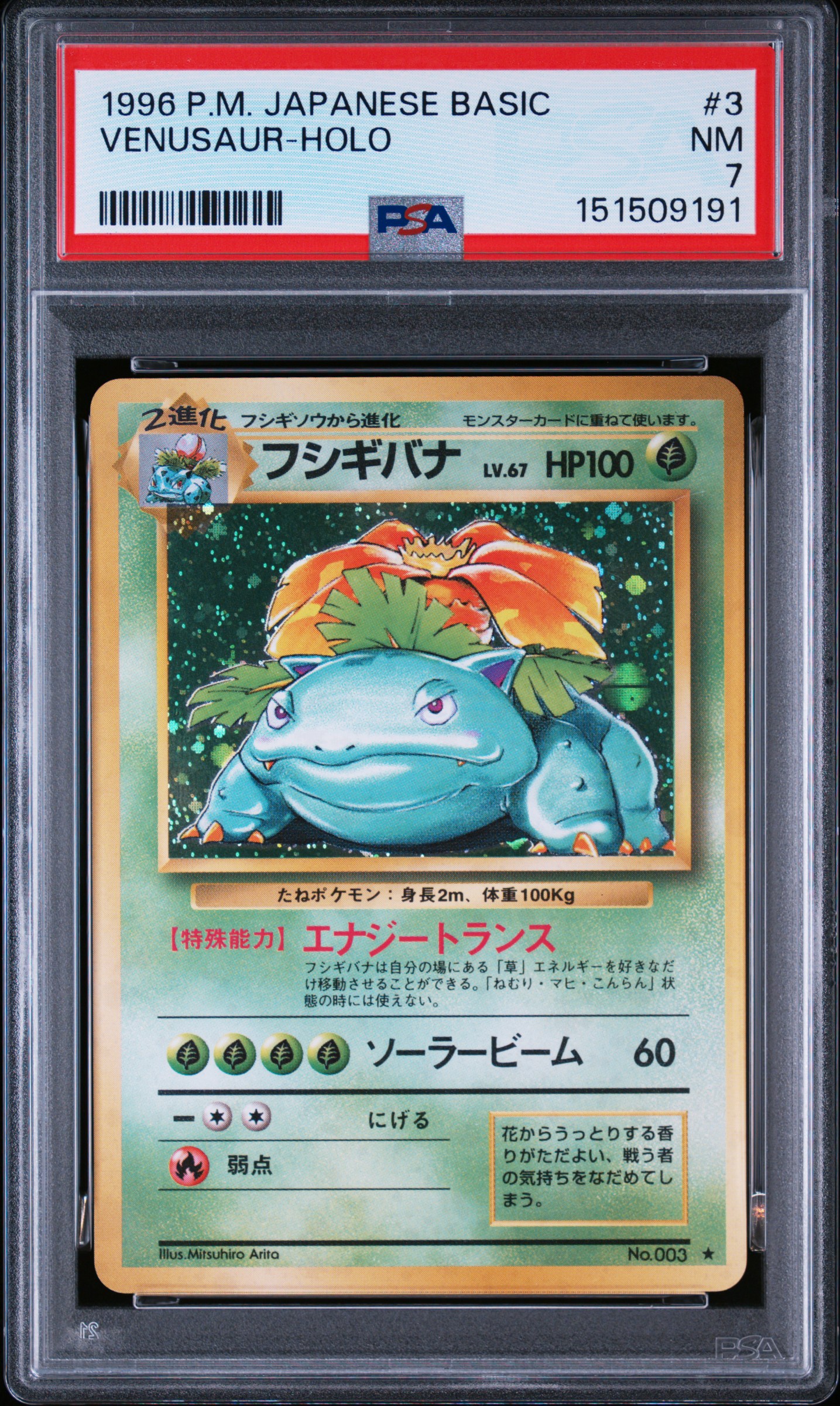 Venusaur-Holo card artwork