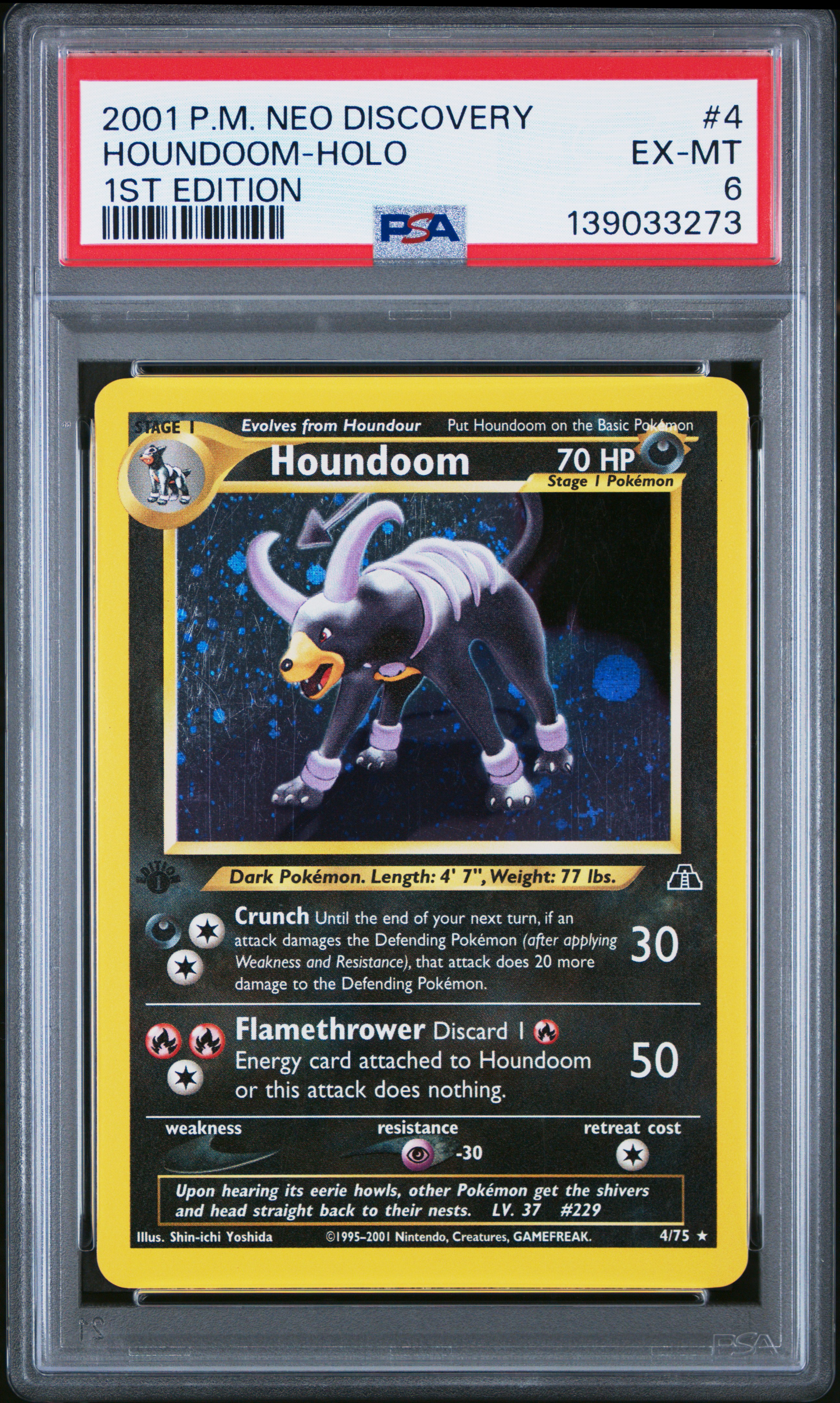 Houndoom-Holo card artwork