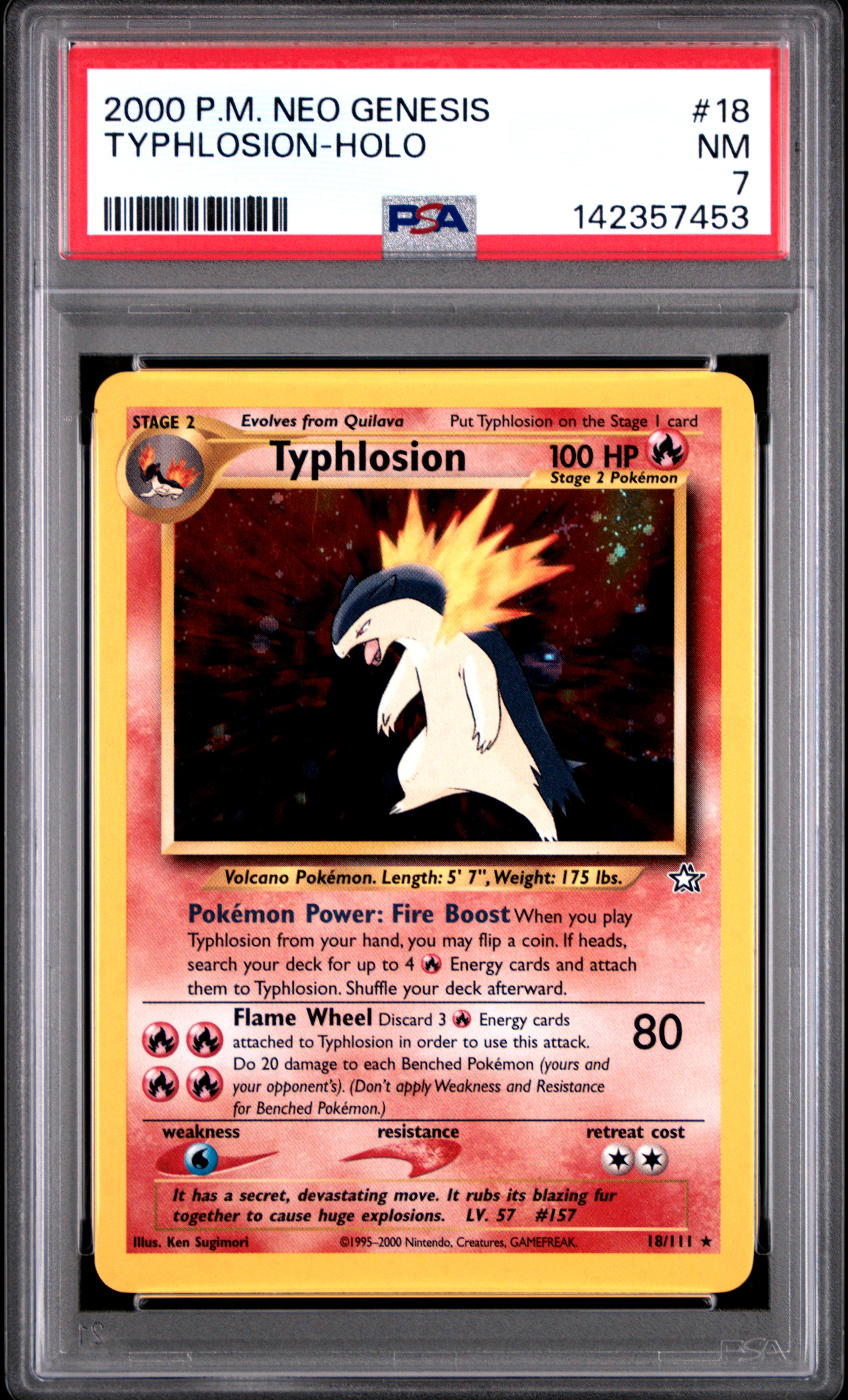 Typhlosion-Holo card artwork