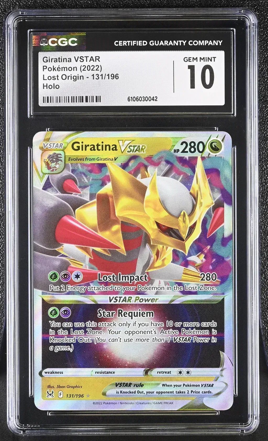 2022 #131 Giratina Vstar CGC 10 Lost Origin - English