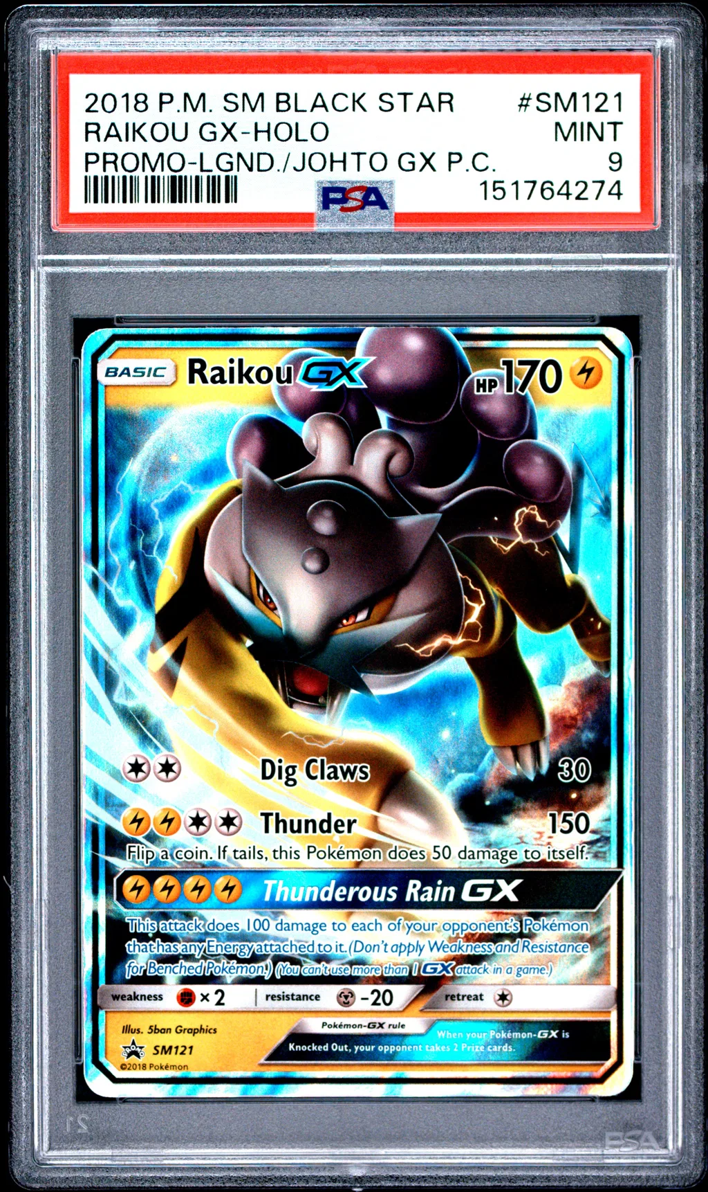 Raikou GX-Holo card artwork