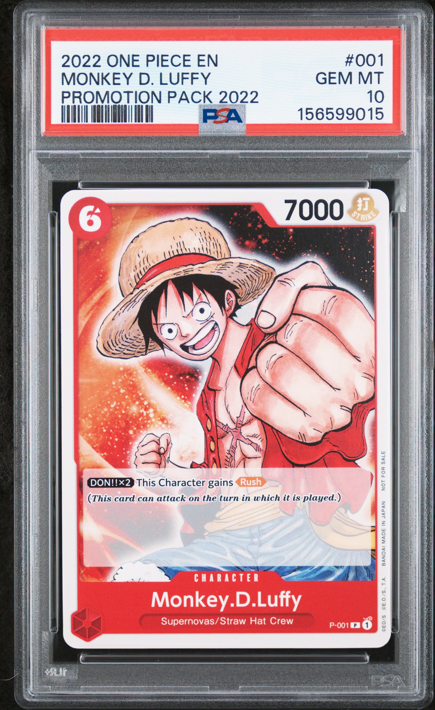 MONKEY D. LUFFY card artwork