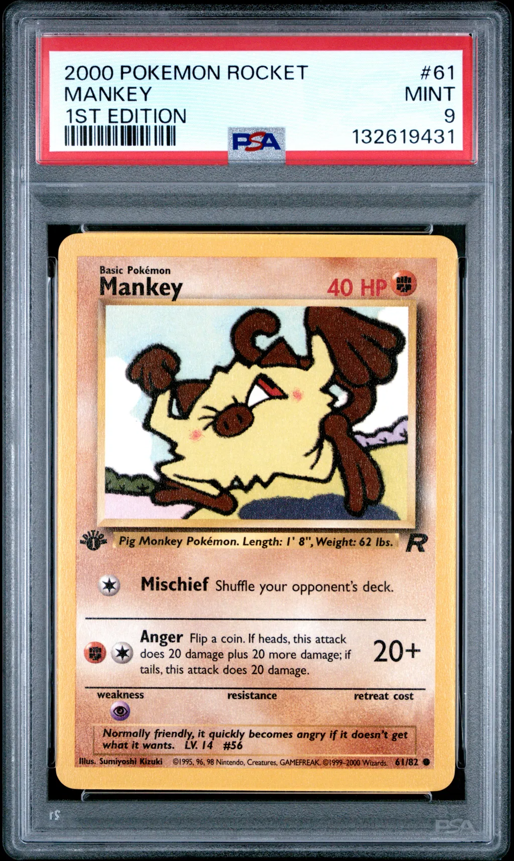 Mankey card artwork