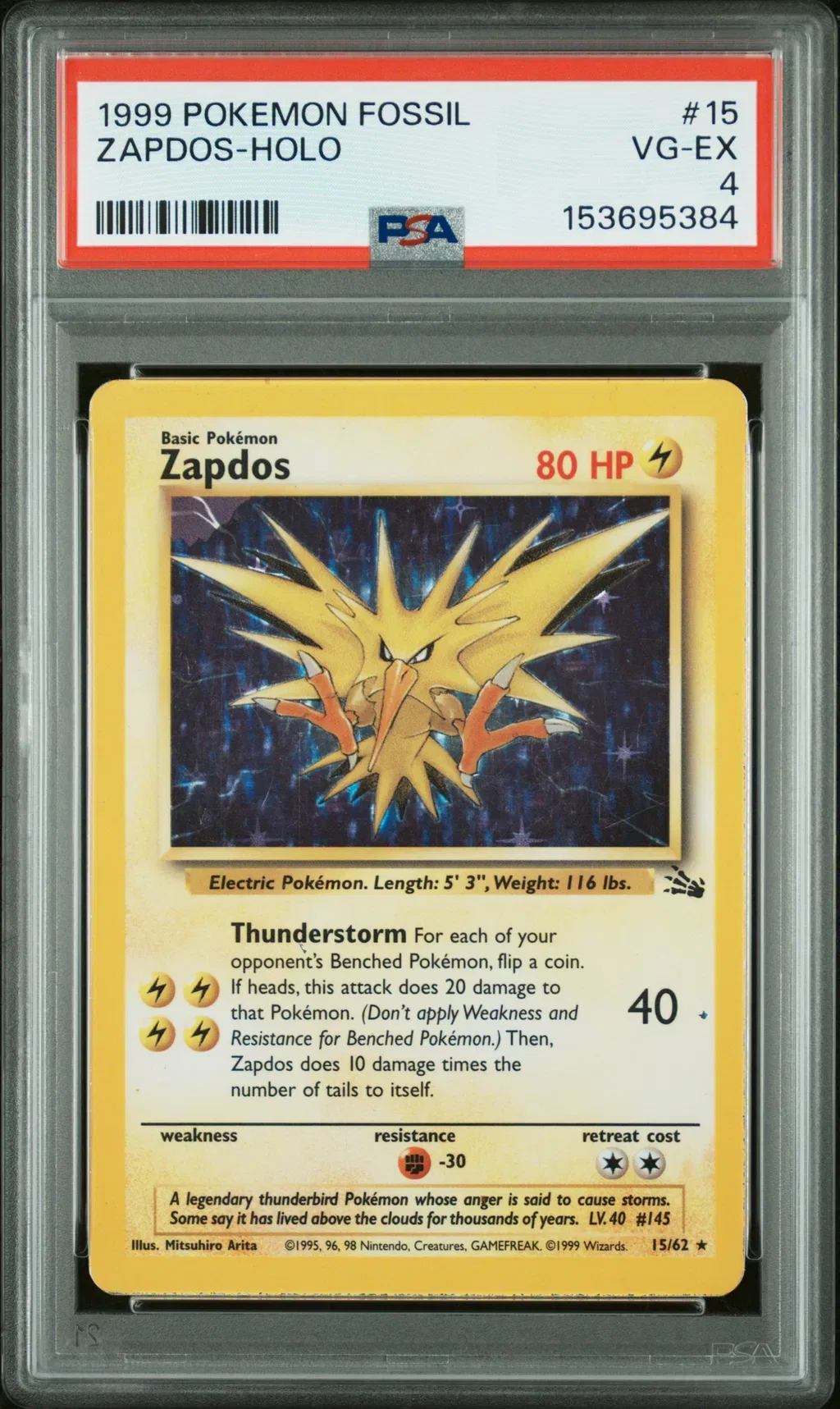 Zapdos-Holo card artwork