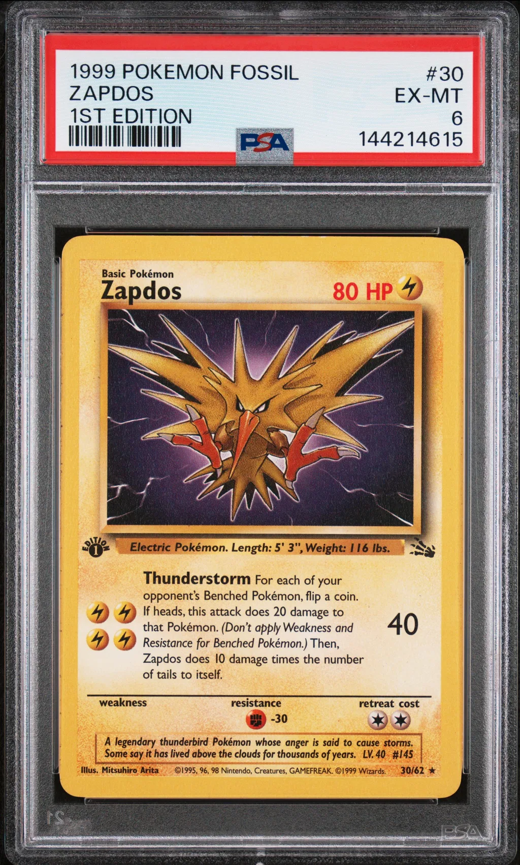 Zapdos card artwork