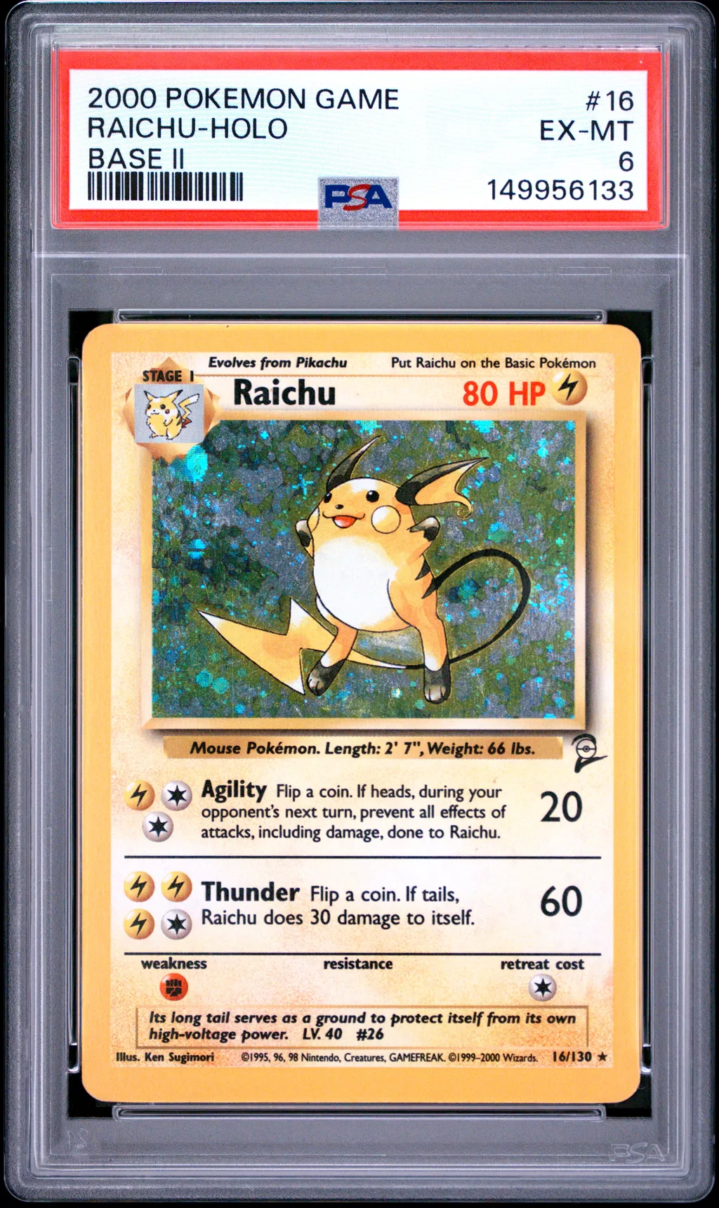 Raichu-Holo card artwork