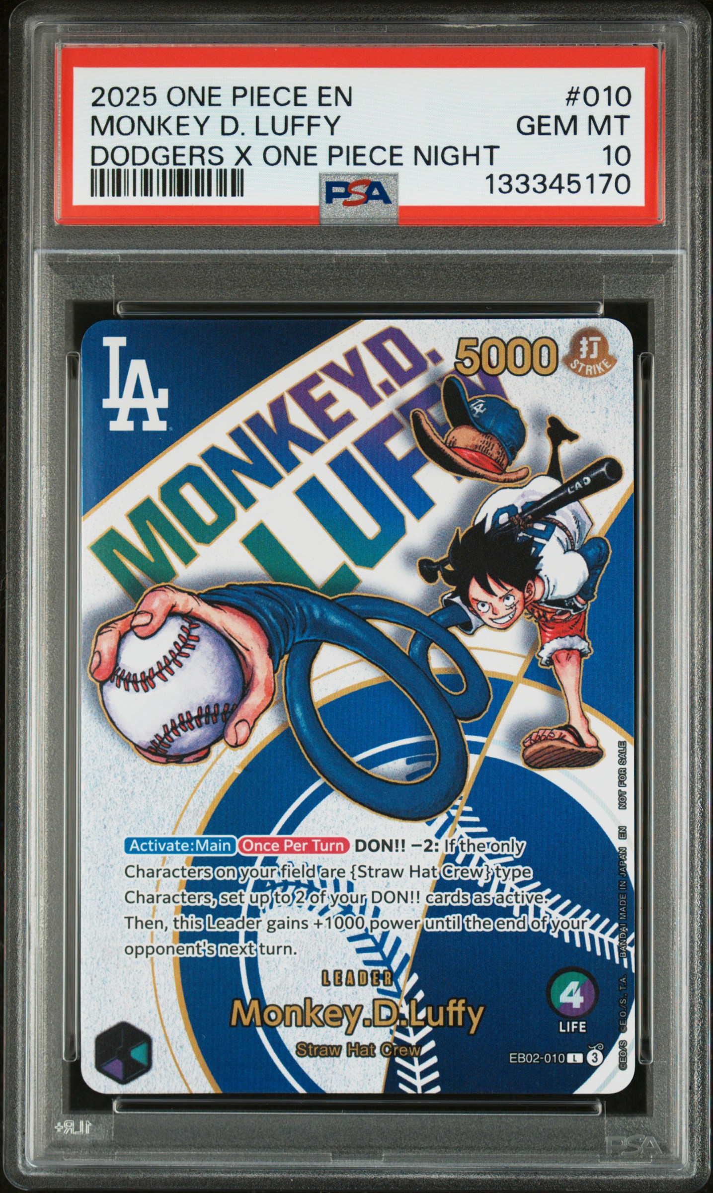 Monkey D. Luffy card artwork