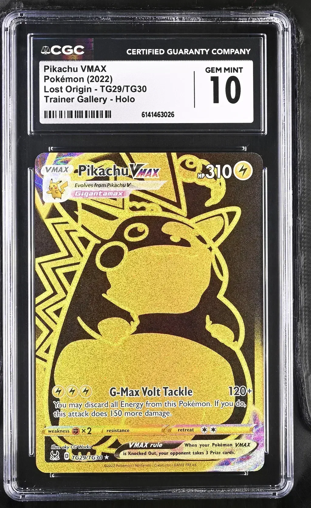 2022 #Tg29/Tg30 Pikachu Vmax CGC 10 Lost Origin - English