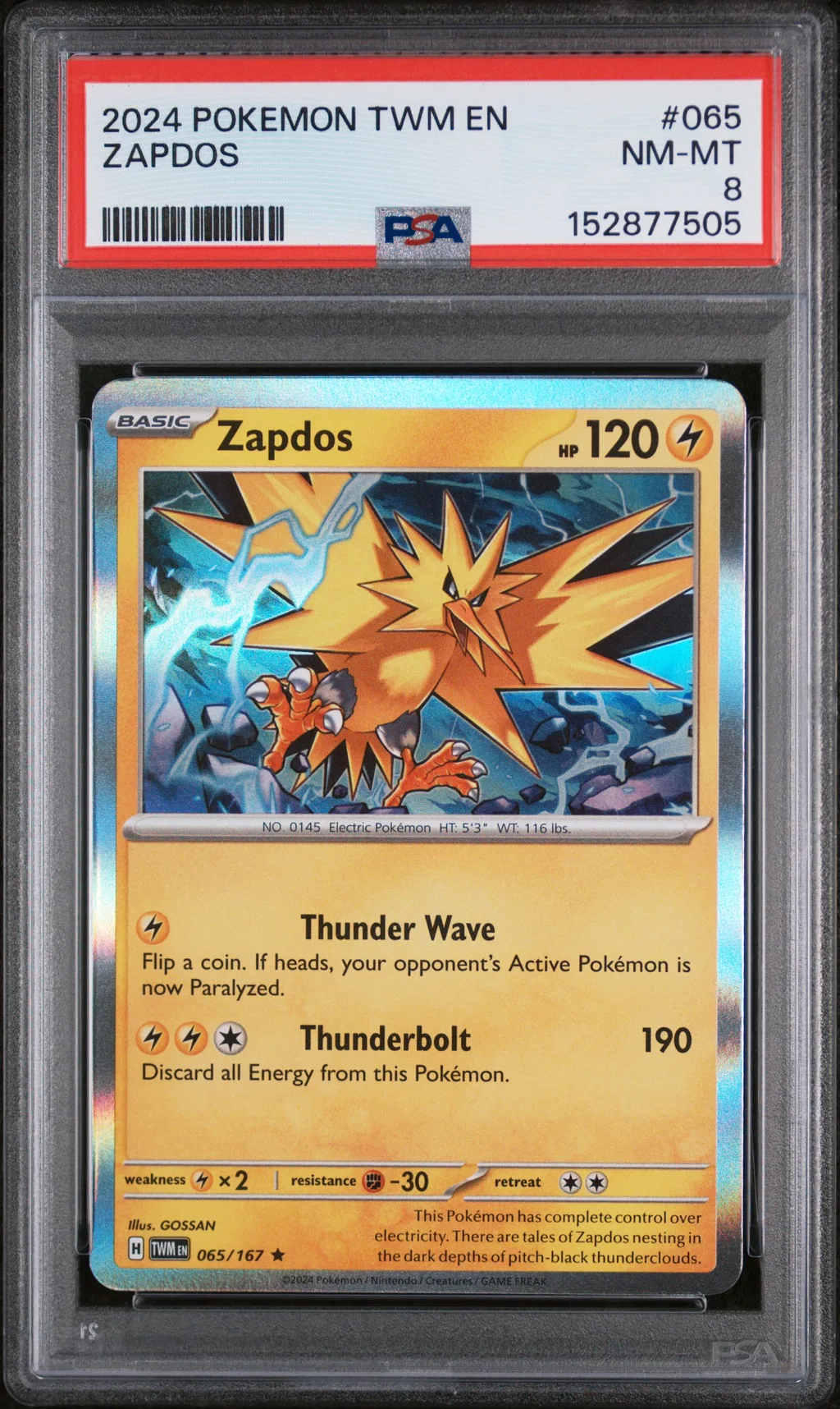 Zapdos card artwork