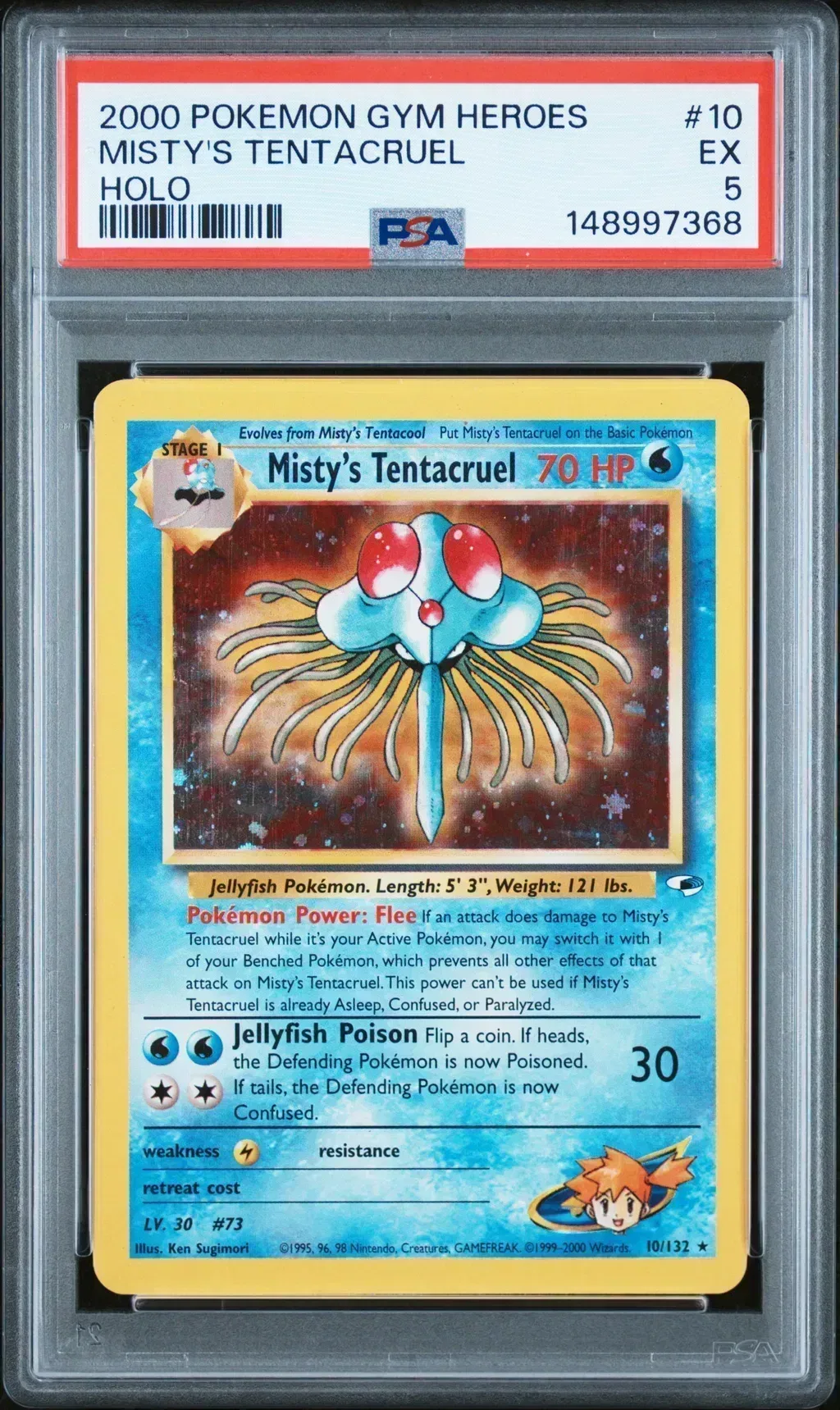2000 #10 Misty'S Tentacruel PSA 5 Gym Heroes