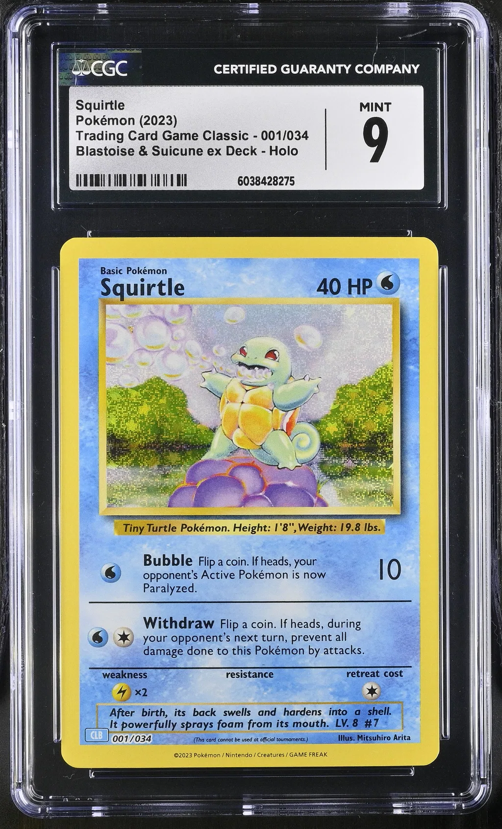 Squirtle card artwork