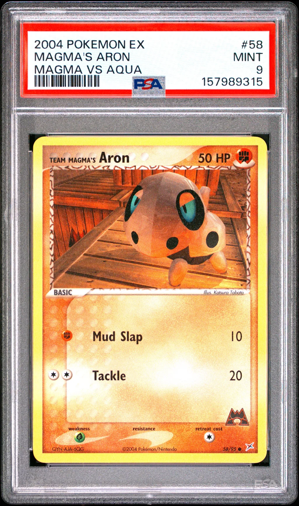 Team Magma's Aron card artwork