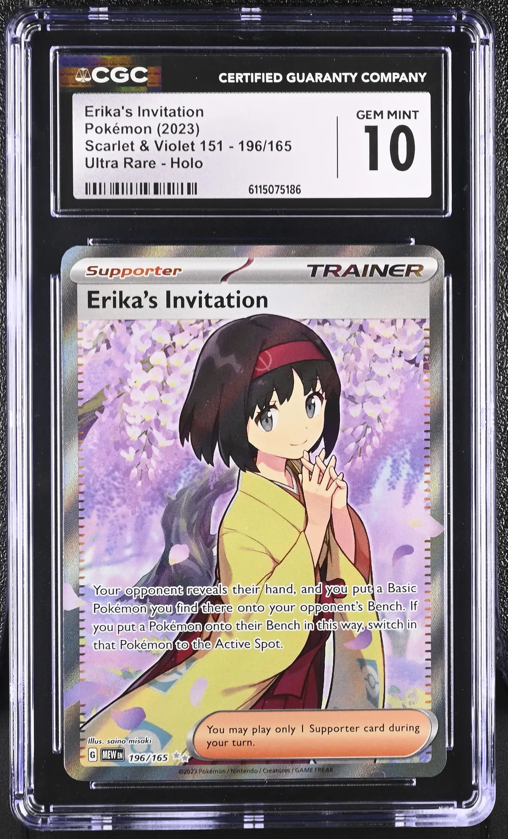 Erika's Invitation card artwork