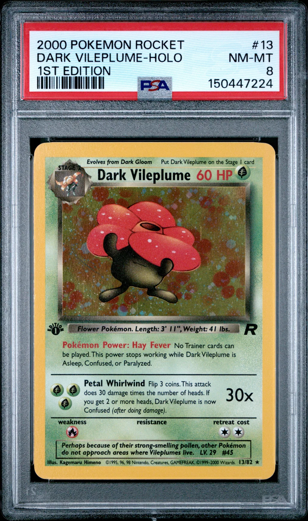 Dark Vileplume-Holo card artwork