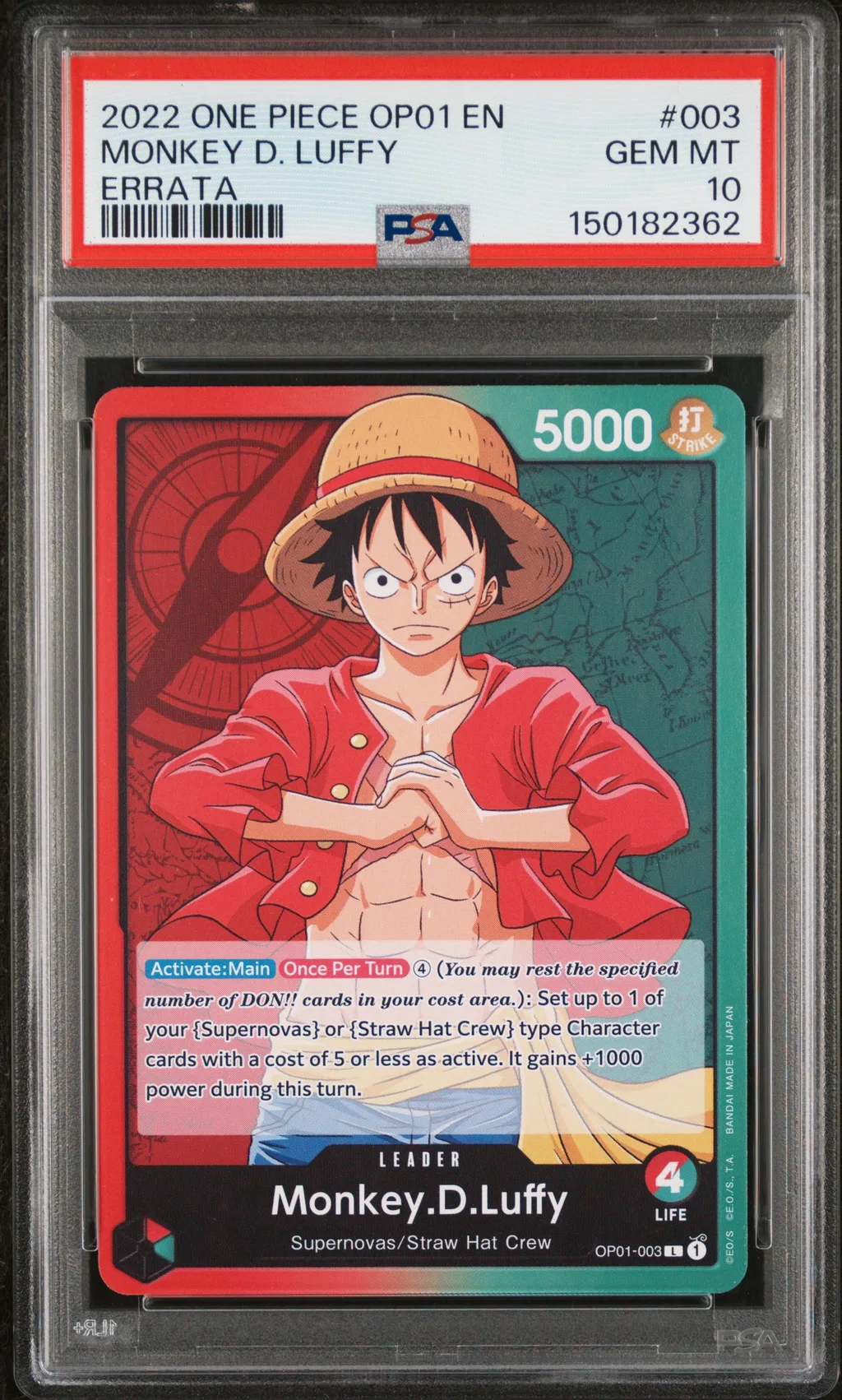 Monkey D. Luffy card artwork