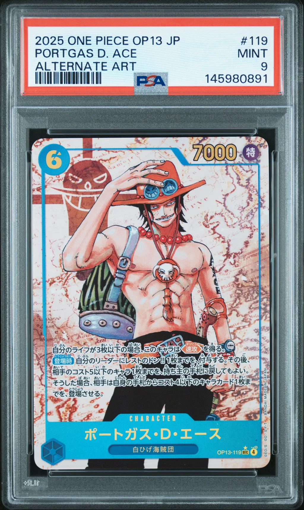Portgas D. Ace card artwork