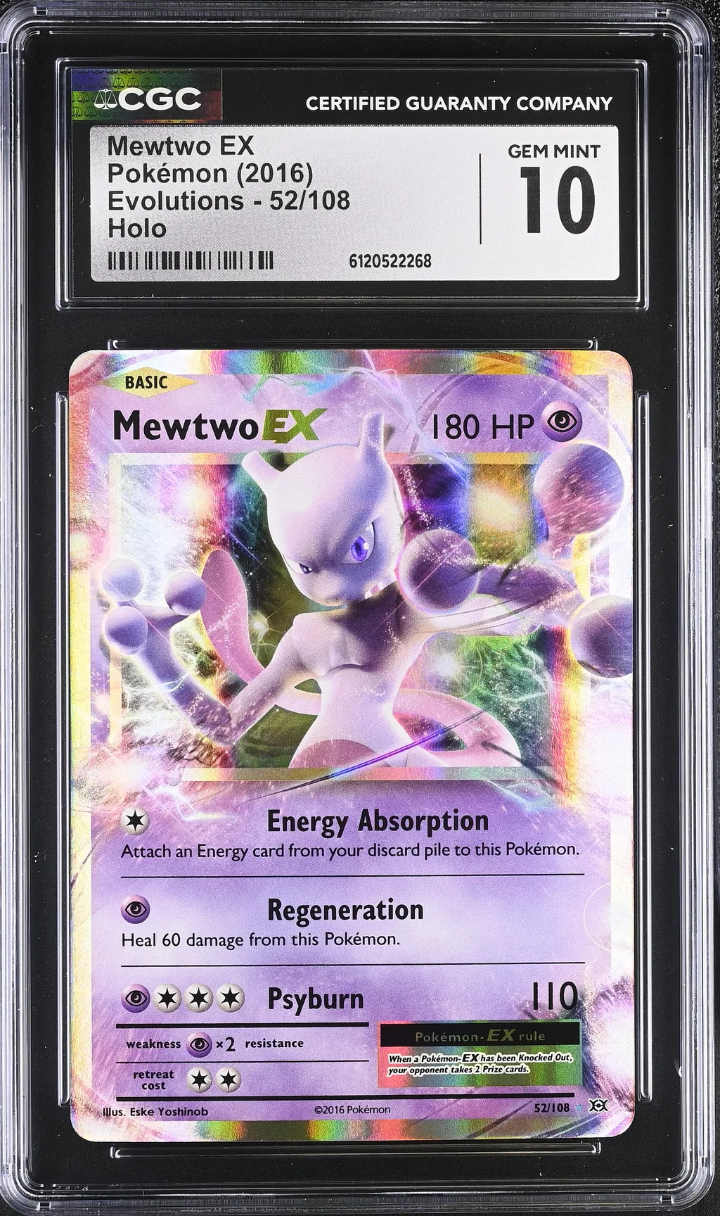 Mewtwo EX card artwork
