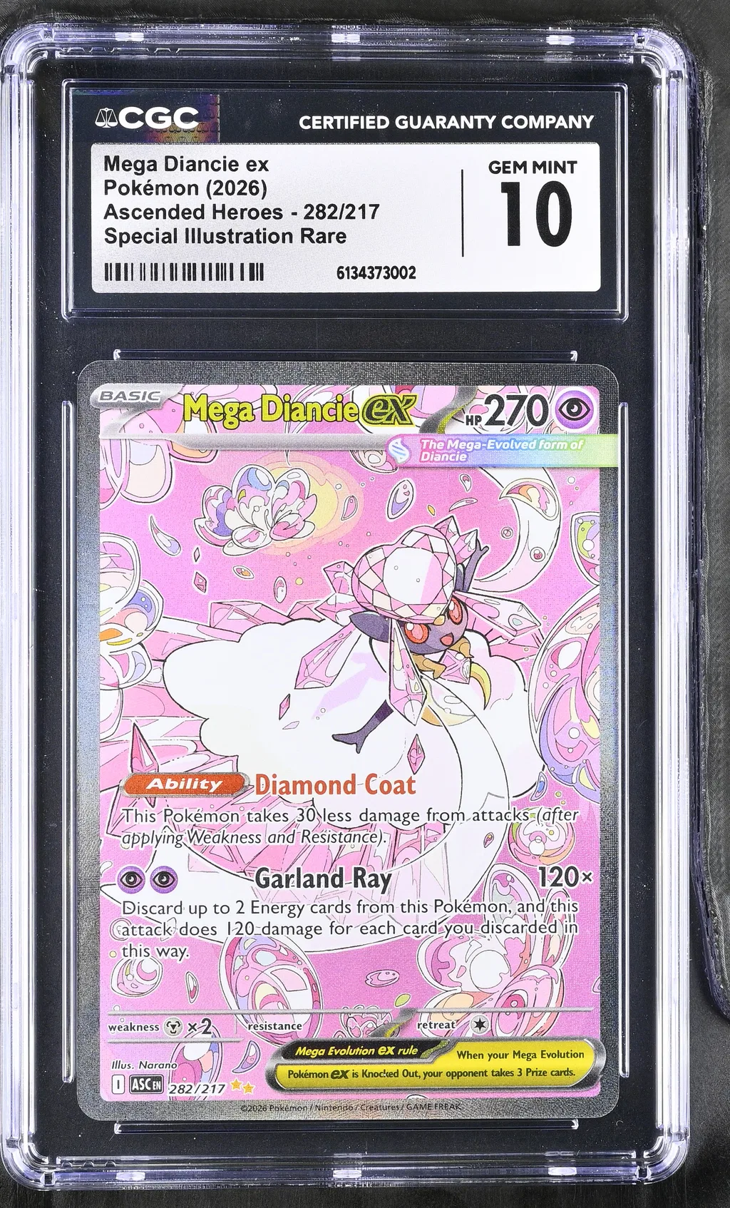 Mega Diancie EX card artwork