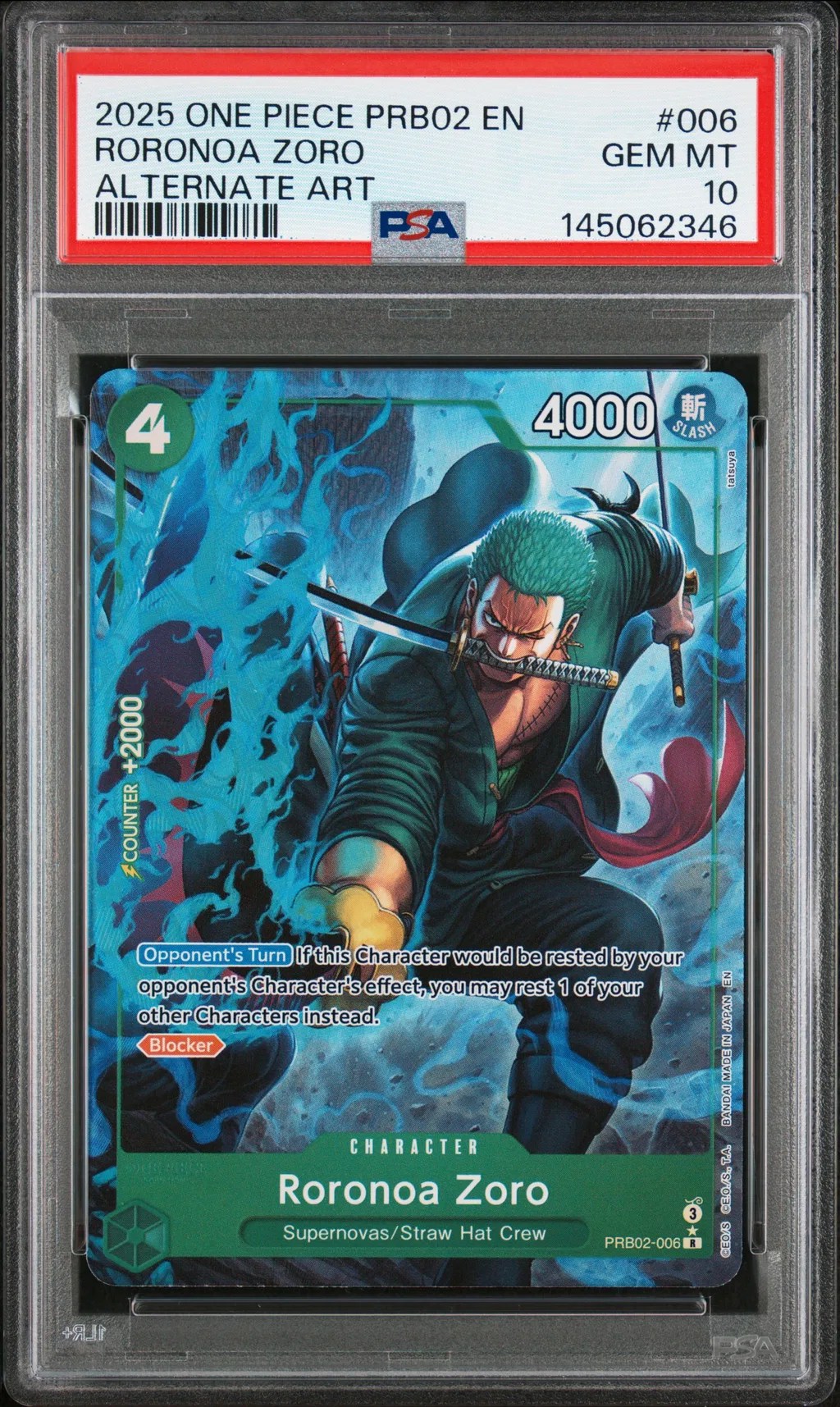 Roronoa Zoro card artwork